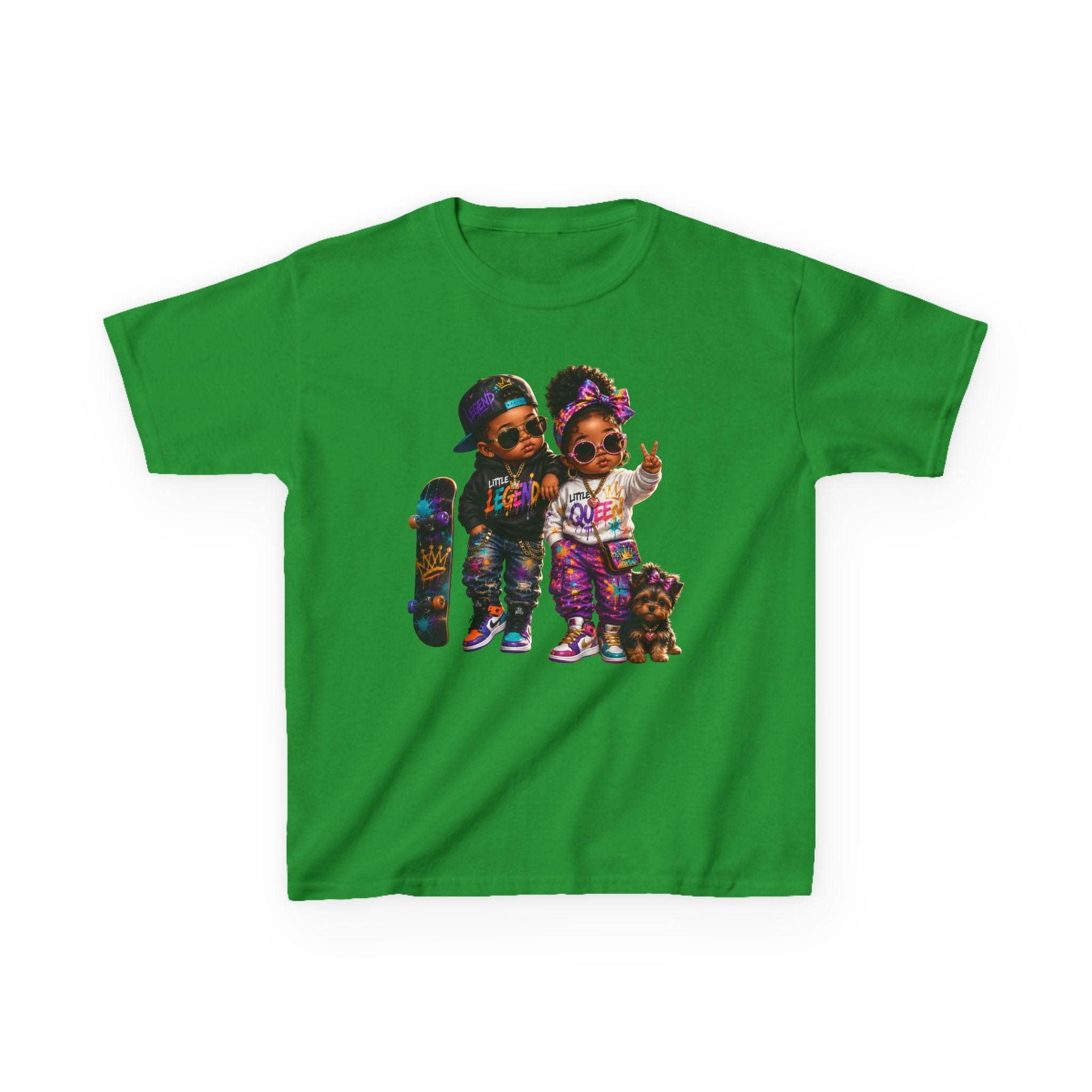 Little Legend & Little Queen T-Shirt | Back to School Hip Hop Kids Graphic Tee | Urban Streetwear Shirt