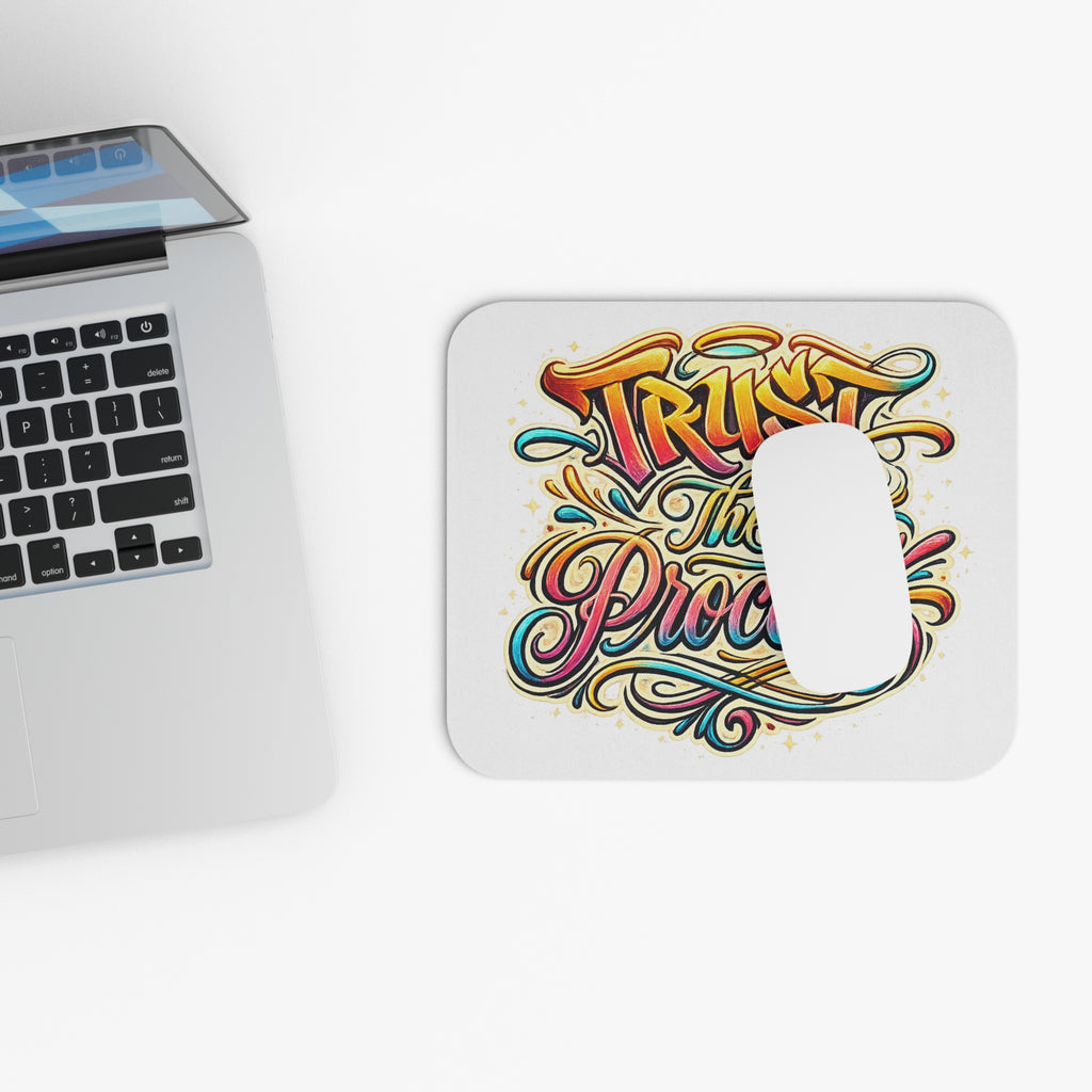 Trust the Process Mouse Pad – Bold Colorful Graphic Desk Accessory