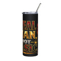 Real Man, Not Basic Tumbler | King Crown 20oz Insulated Cup