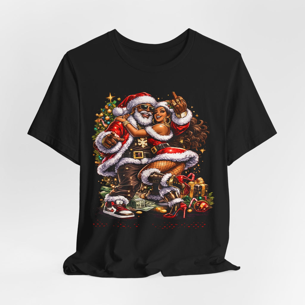 Hip Hop Santa & Mrs. Claus – Urban Christmas T-Shirt