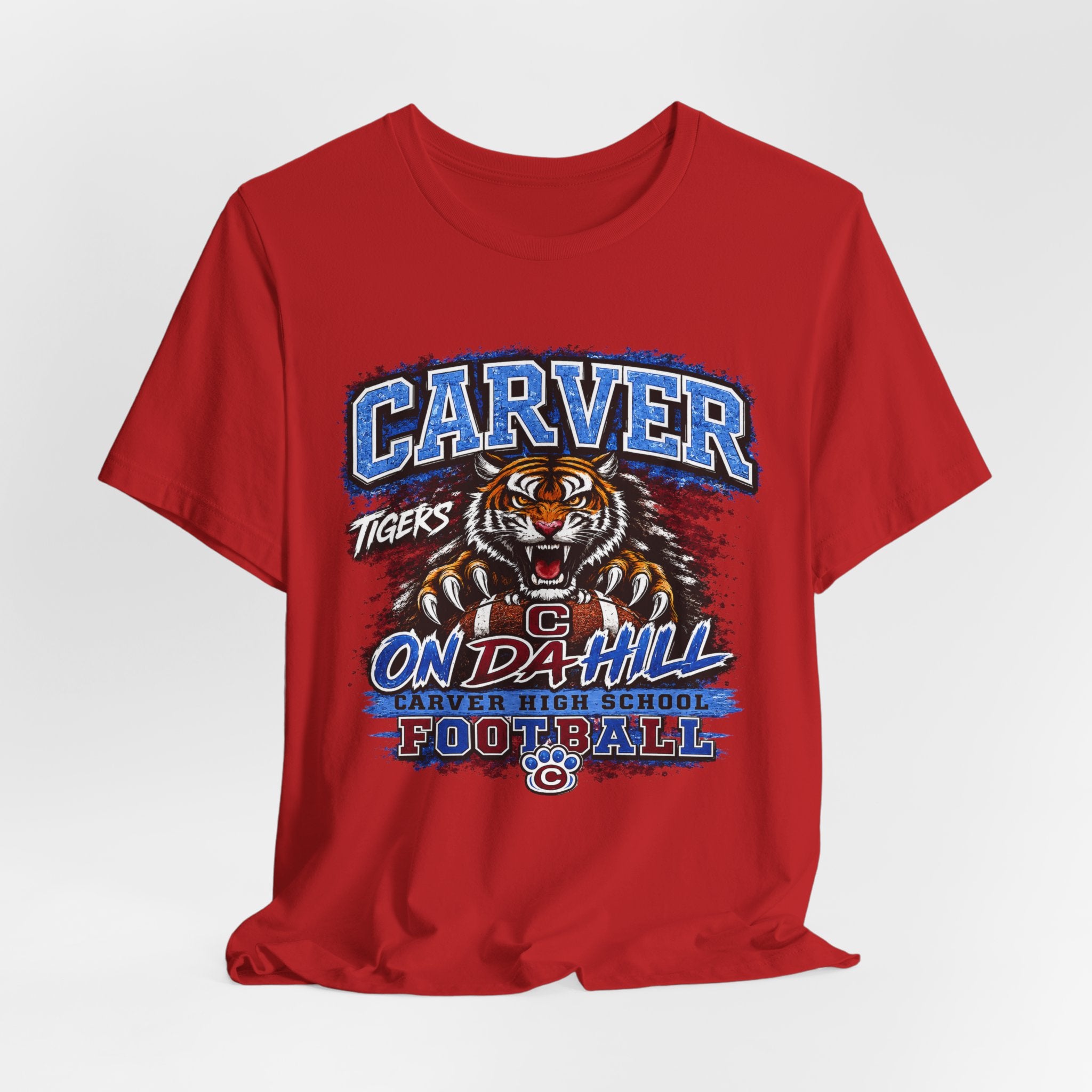 Carver Tigers On Da Hill T-Shirt | Carver High School Football Graphic Tee