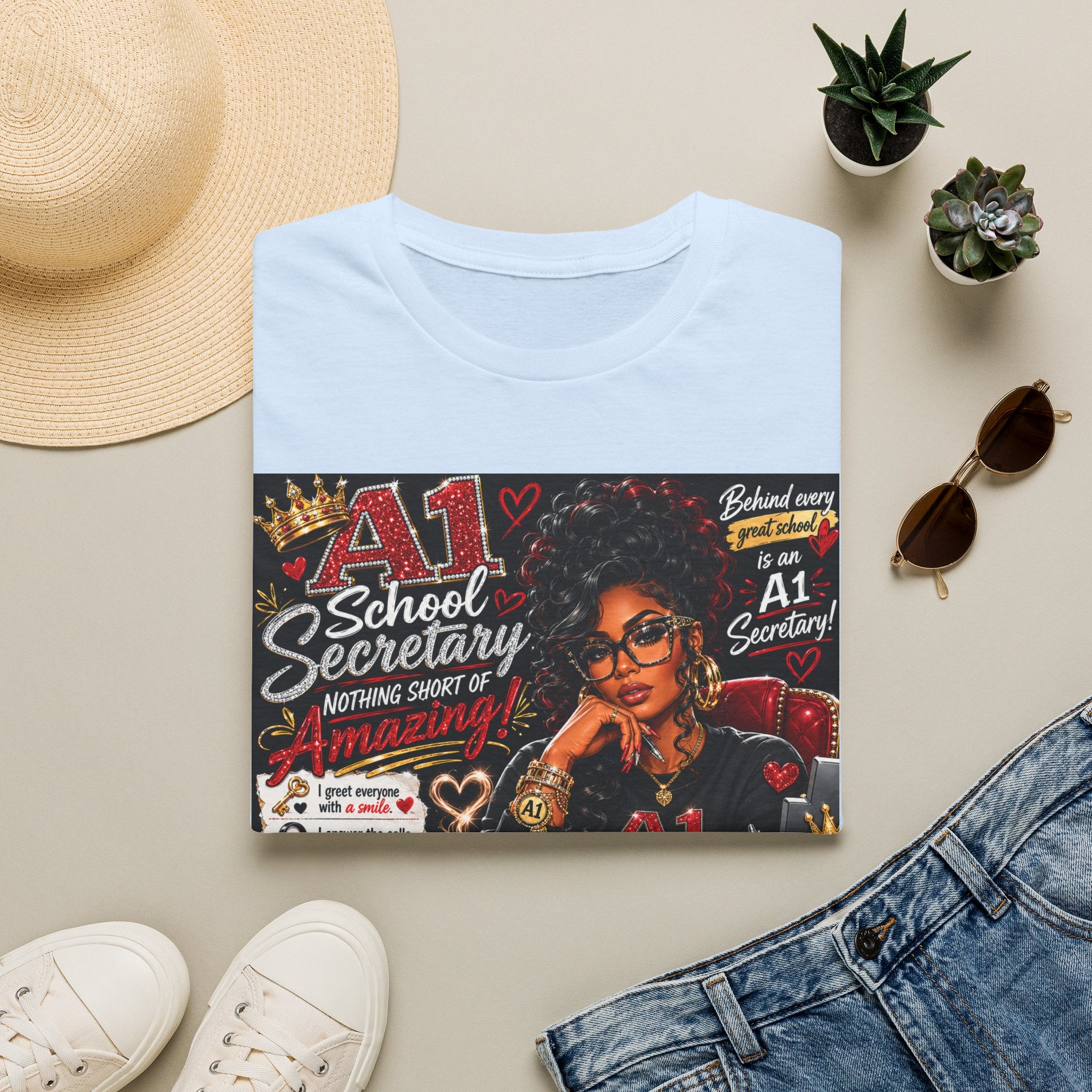 A1 School Secretary Graphic T-Shirt — Nothing Short of Amazing