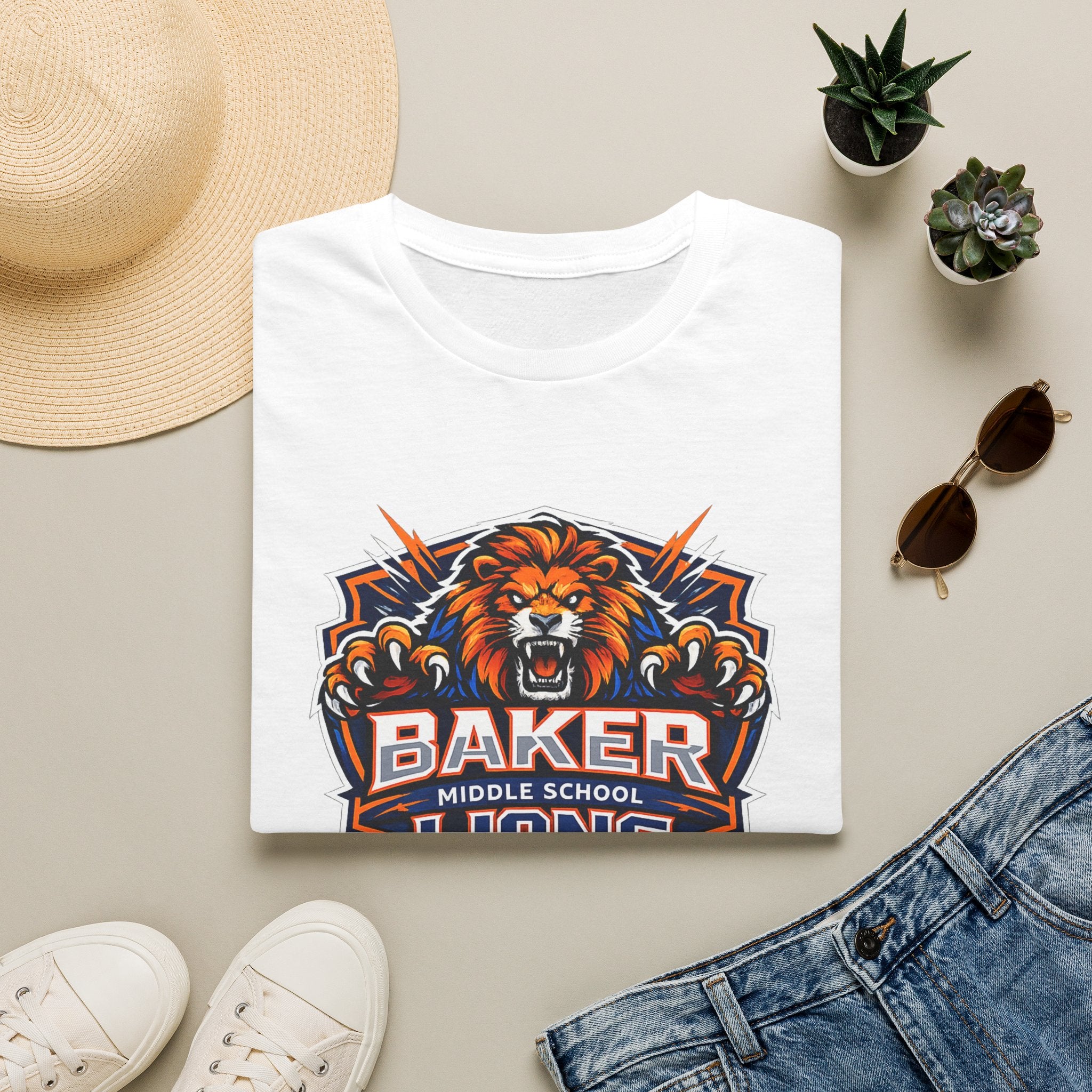 Baker Middle School Lions T-Shirt | School Spirit Tee | Lions Pride Graphic Tee