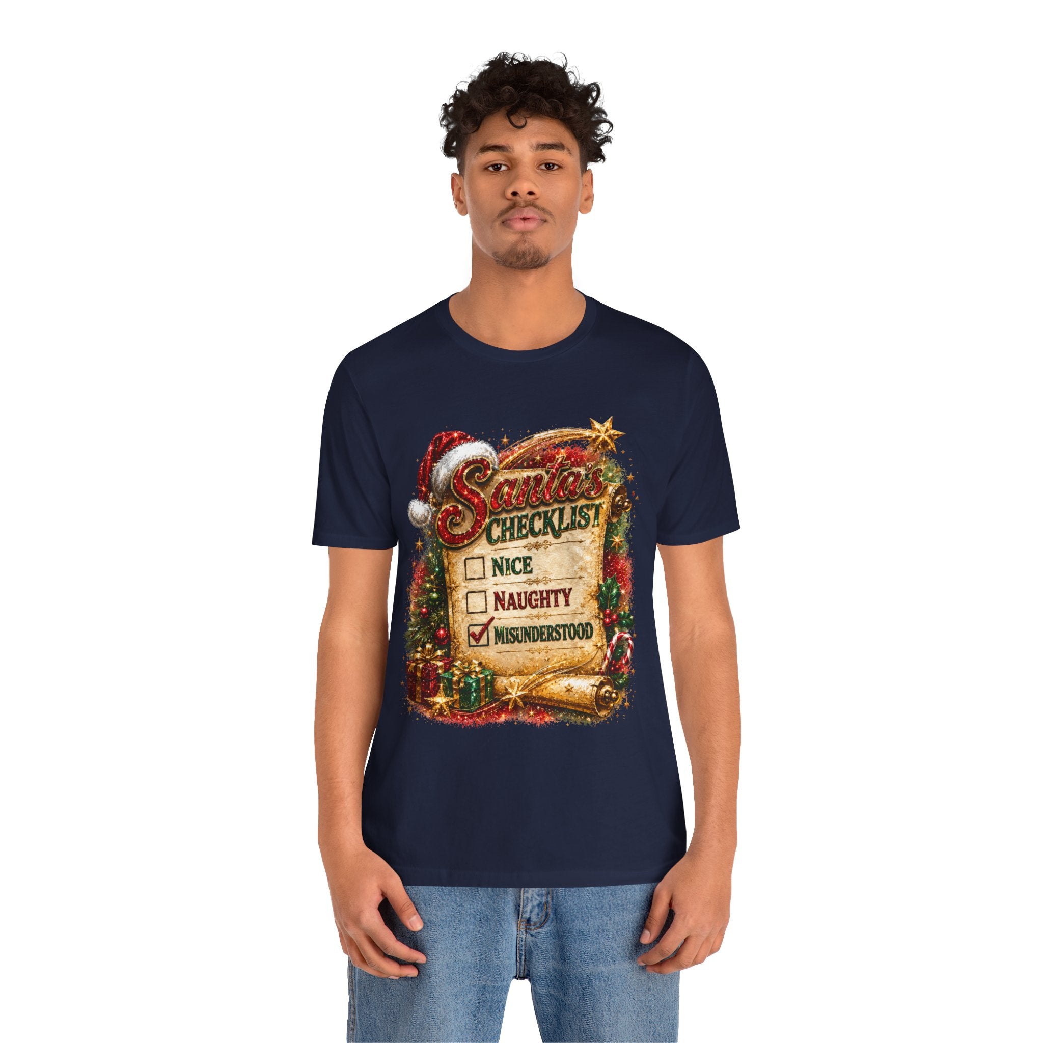 Santa's Checklist: Misunderstood – Funny Christmas T-Shirt