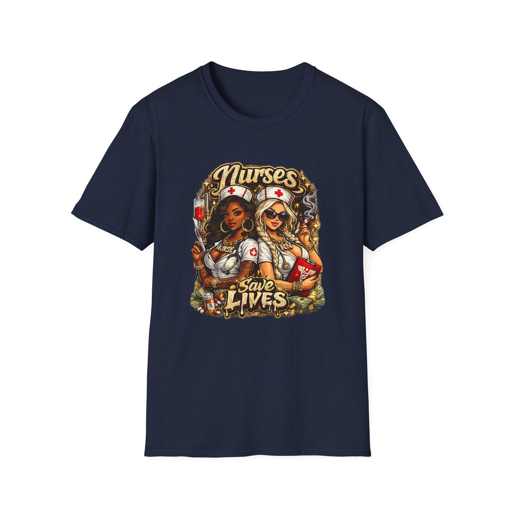 Nurses Save Lives T-Shirt | Nurse Appreciation Gift | Bold Nurse Graphic Tee