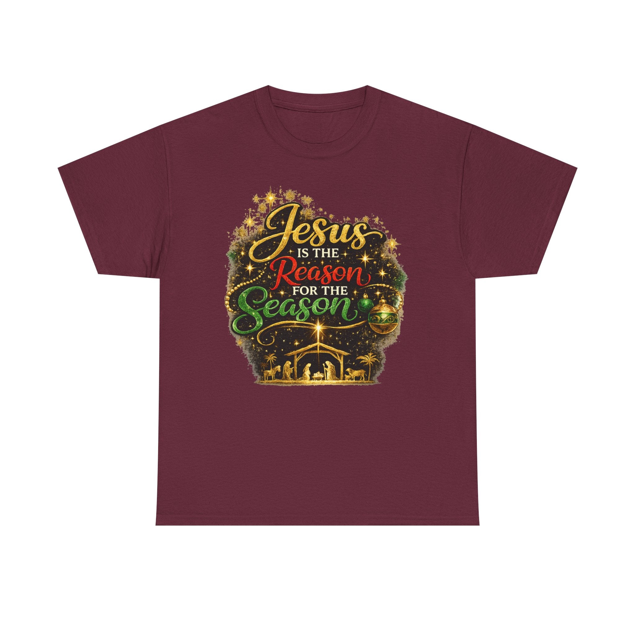 Jesus is the Reason for the Season Shirt – Christian Christmas Tee | Faith Holiday Gift