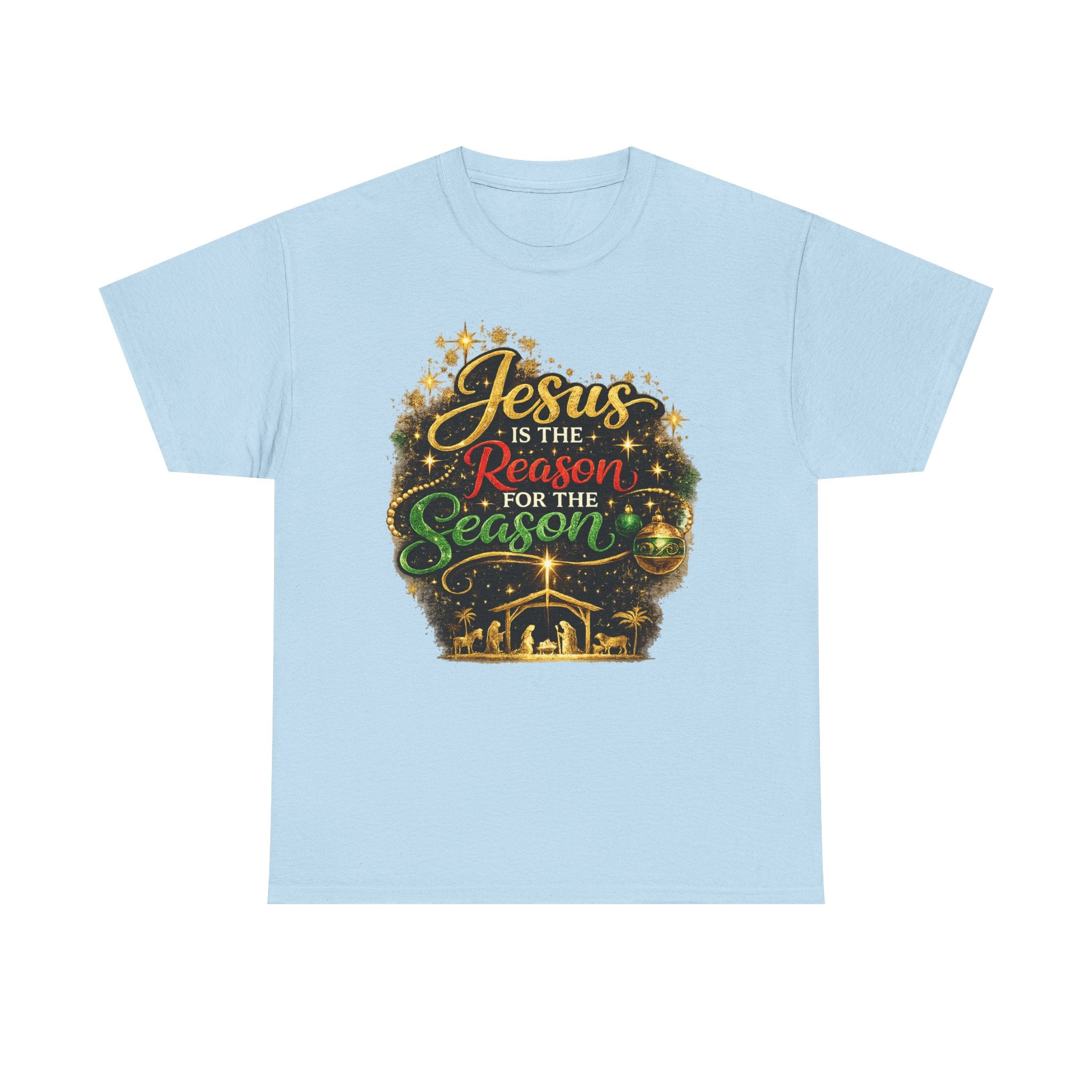 Jesus is the Reason for the Season Shirt – Christian Christmas Tee | Faith Holiday Gift