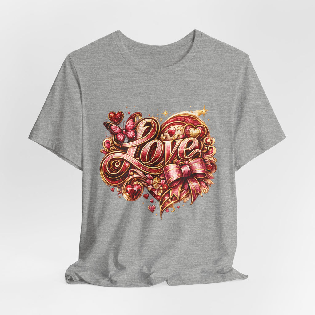 Love – Butterfly & Bow Valentine's Day T-Shirt