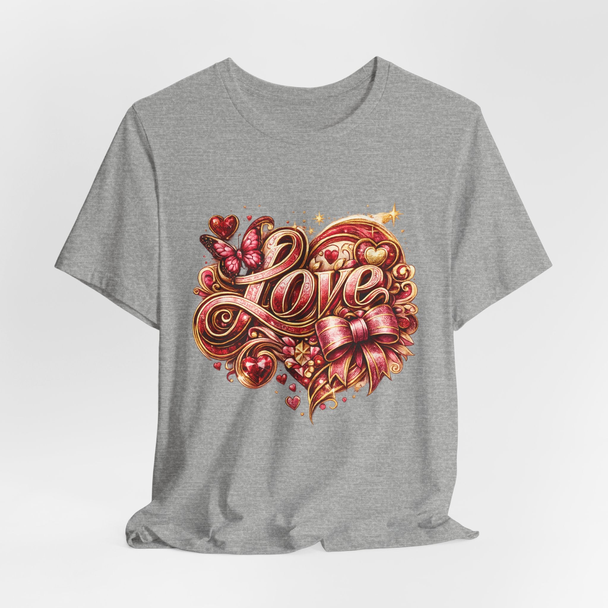 Love – Butterfly & Bow Valentine's Day T-Shirt