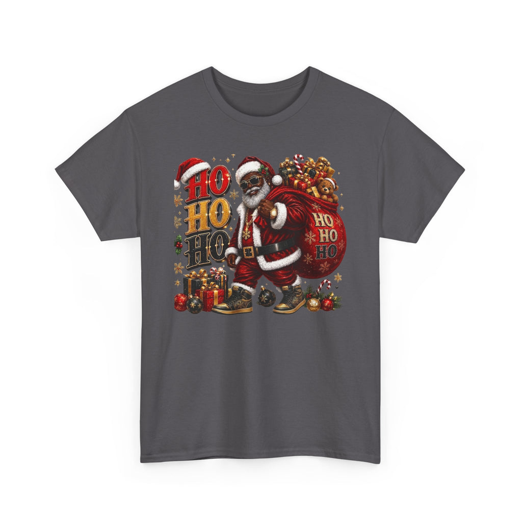 Black Santa Ho Ho Ho Shirt – Melanin Christmas Tee | Holiday Gift for Himz xc