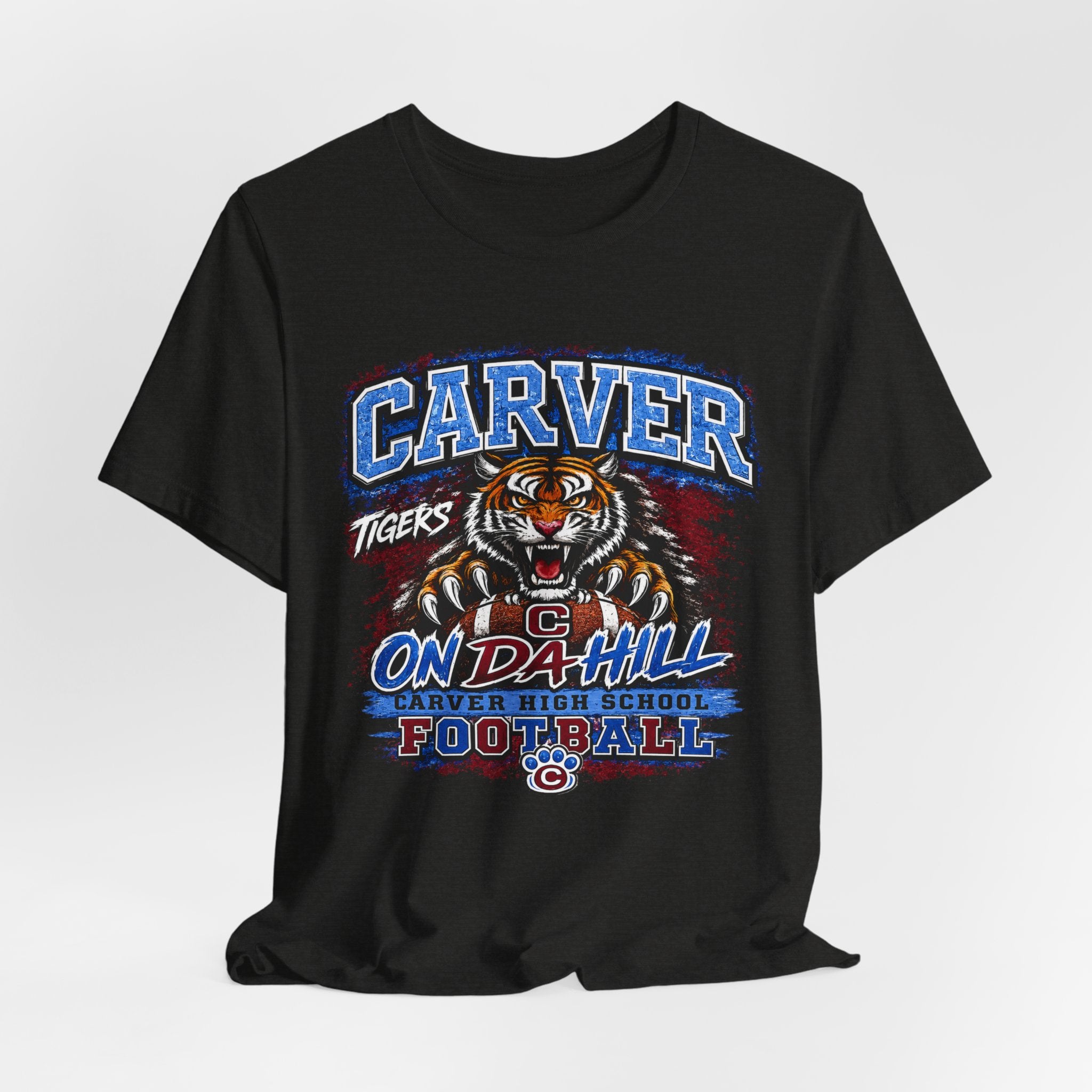 Carver Tigers On Da Hill T-Shirt | Carver High School Football Graphic Tee