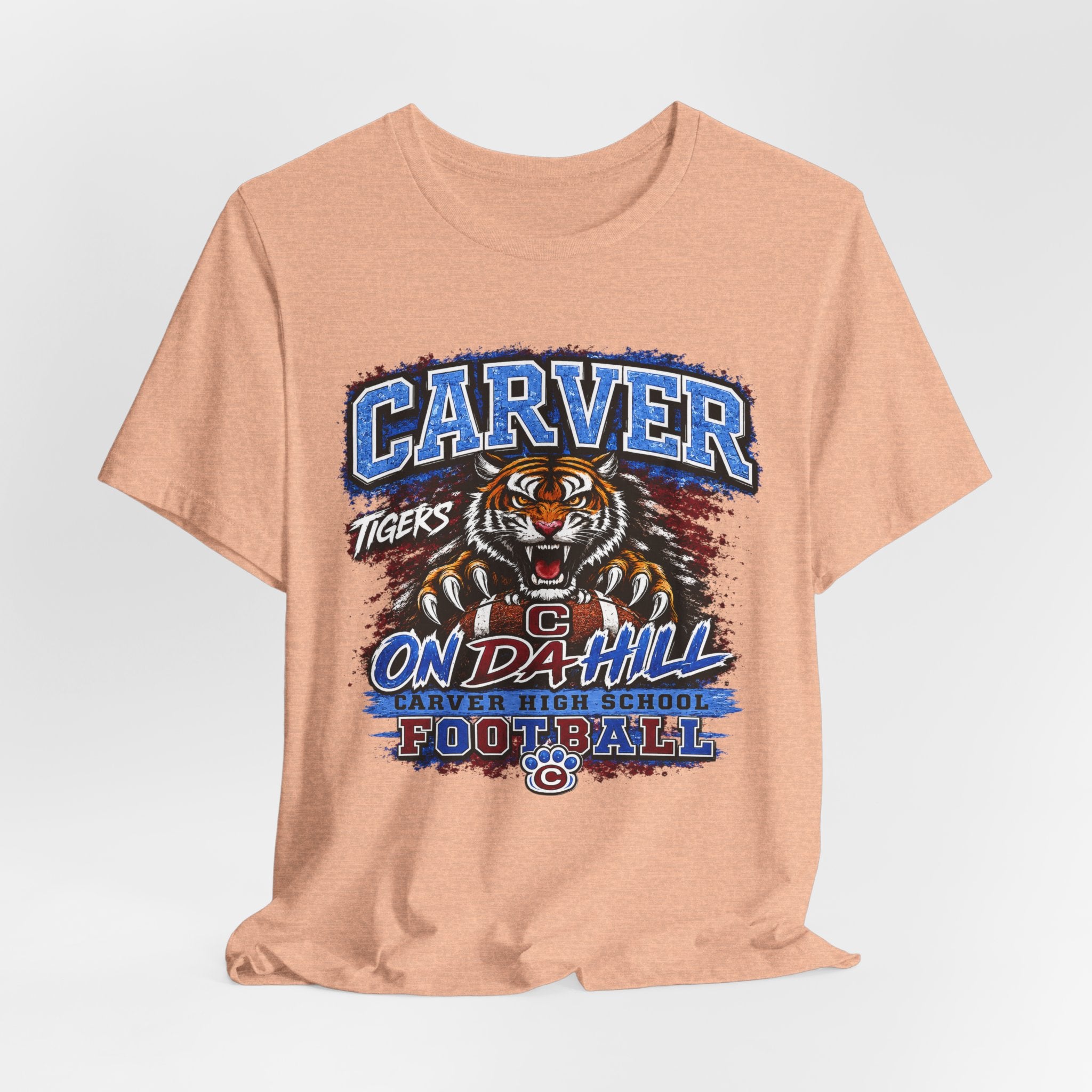 Carver Tigers On Da Hill T-Shirt | Carver High School Football Graphic Tee