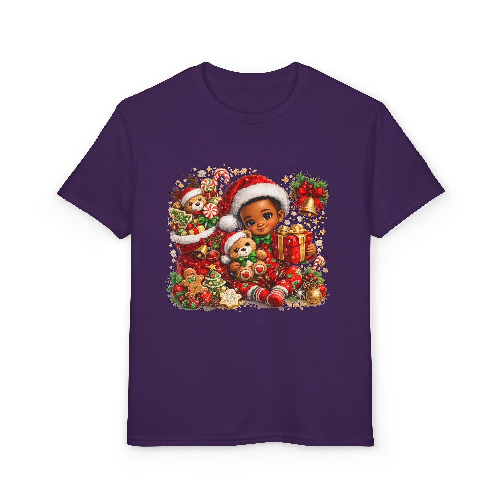 Black Boy Christmas Shirt – Melanin Kids Holiday Tee | Christmas Gift for Boys