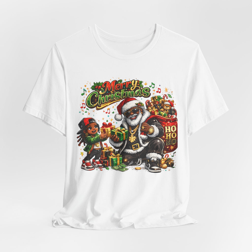 Black Santa Merry Christmas Shirt – Hip Hop Santa Gift Tee | Melanin Family Holiday Shirt