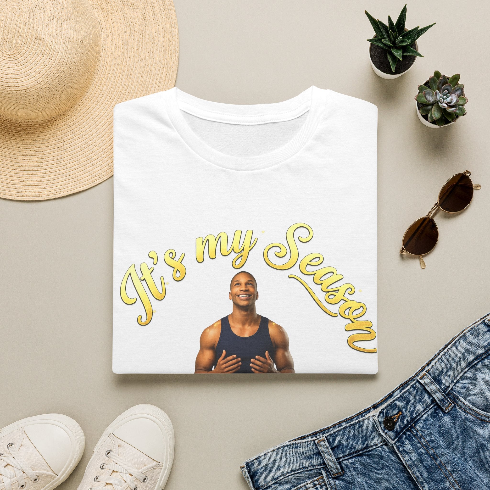 It's My Season T-Shirt | Gold Motivational Tee | Men's Empowerment Graphic Tee