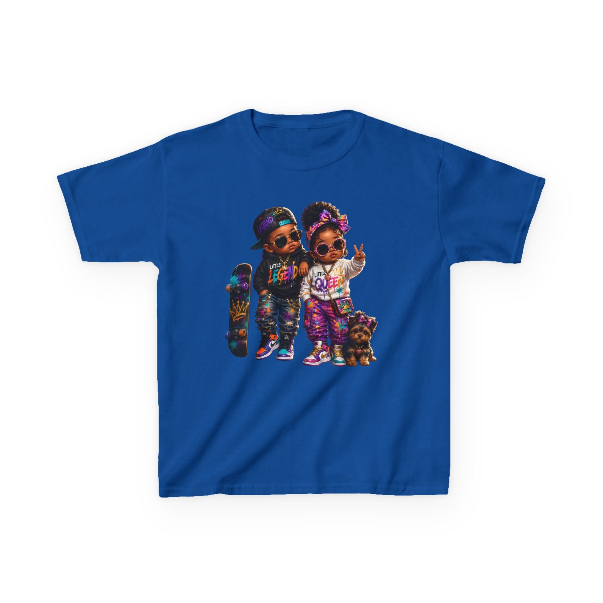 Little Legend & Little Queen T-Shirt | Back to School Hip Hop Kids Graphic Tee | Urban Streetwear Shirt