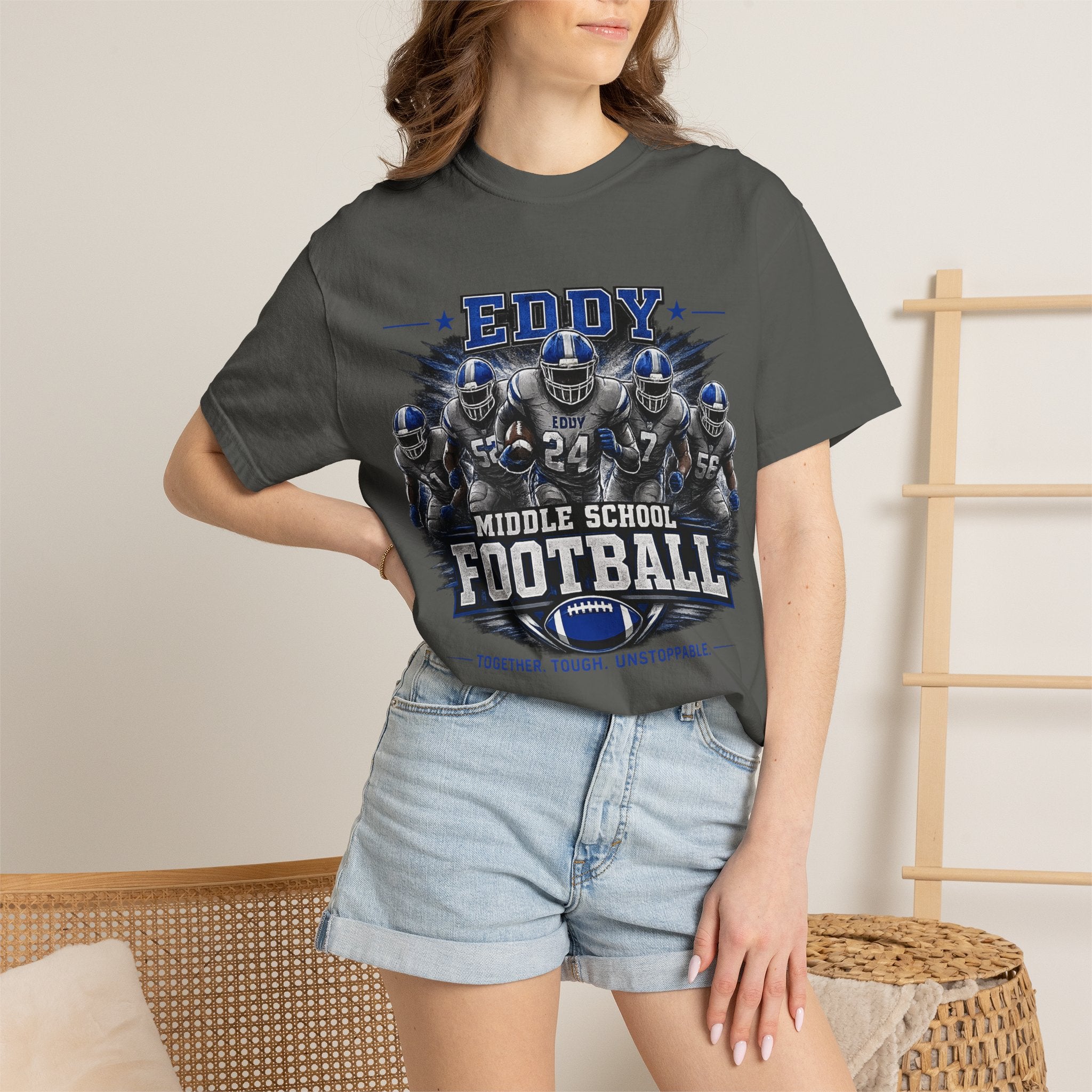 Eddy Middle School Columbus GA Football T-Shirt