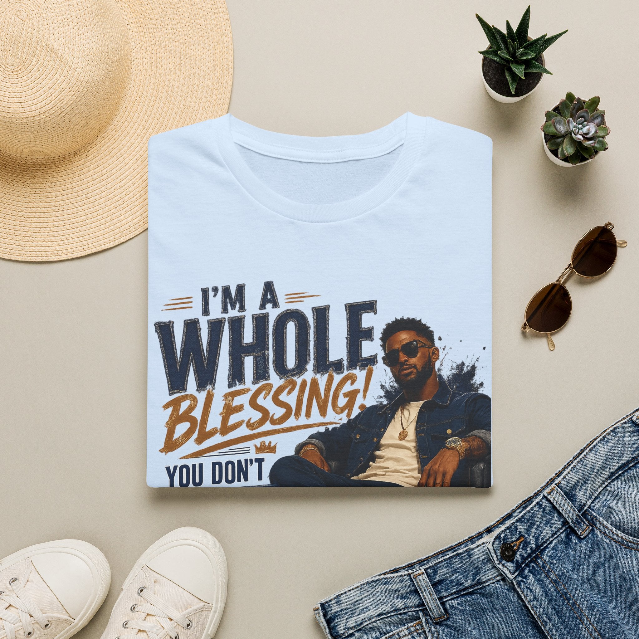 I'm A Whole Blessing T-Shirt — Inspirational Faith Graphic Tee