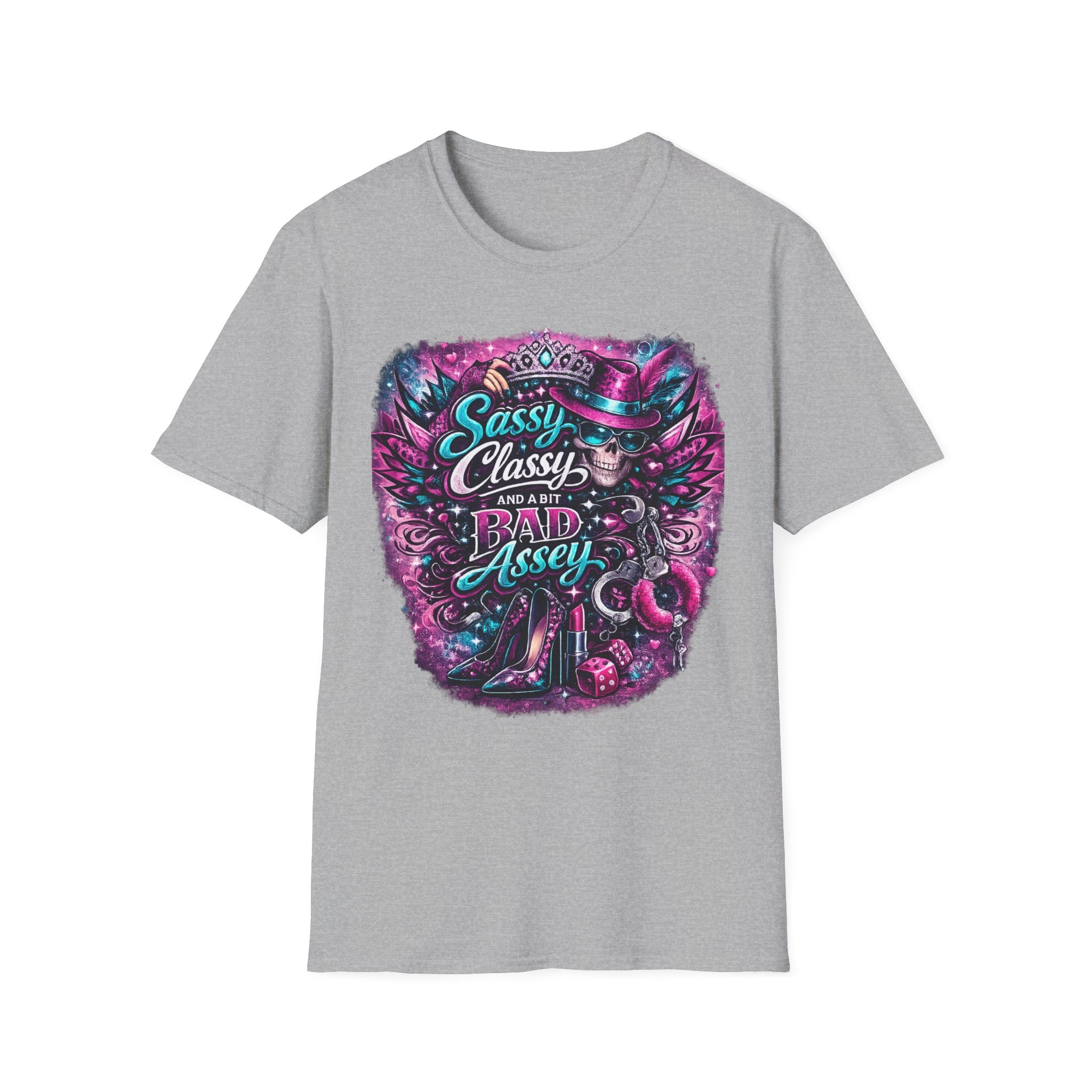 Sassy Classy And A Bit Bad Assey T-Shirt | Skeleton Queen Women's Graphic Tee