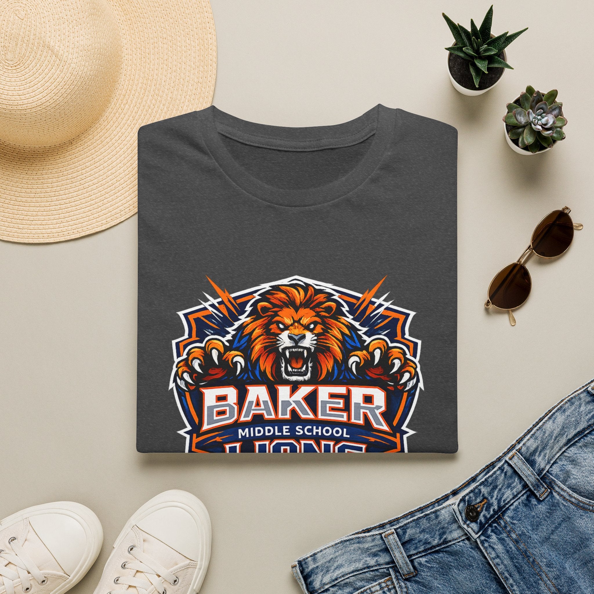 Baker Middle School Lions T-Shirt | School Spirit Tee | Lions Pride Graphic Tee