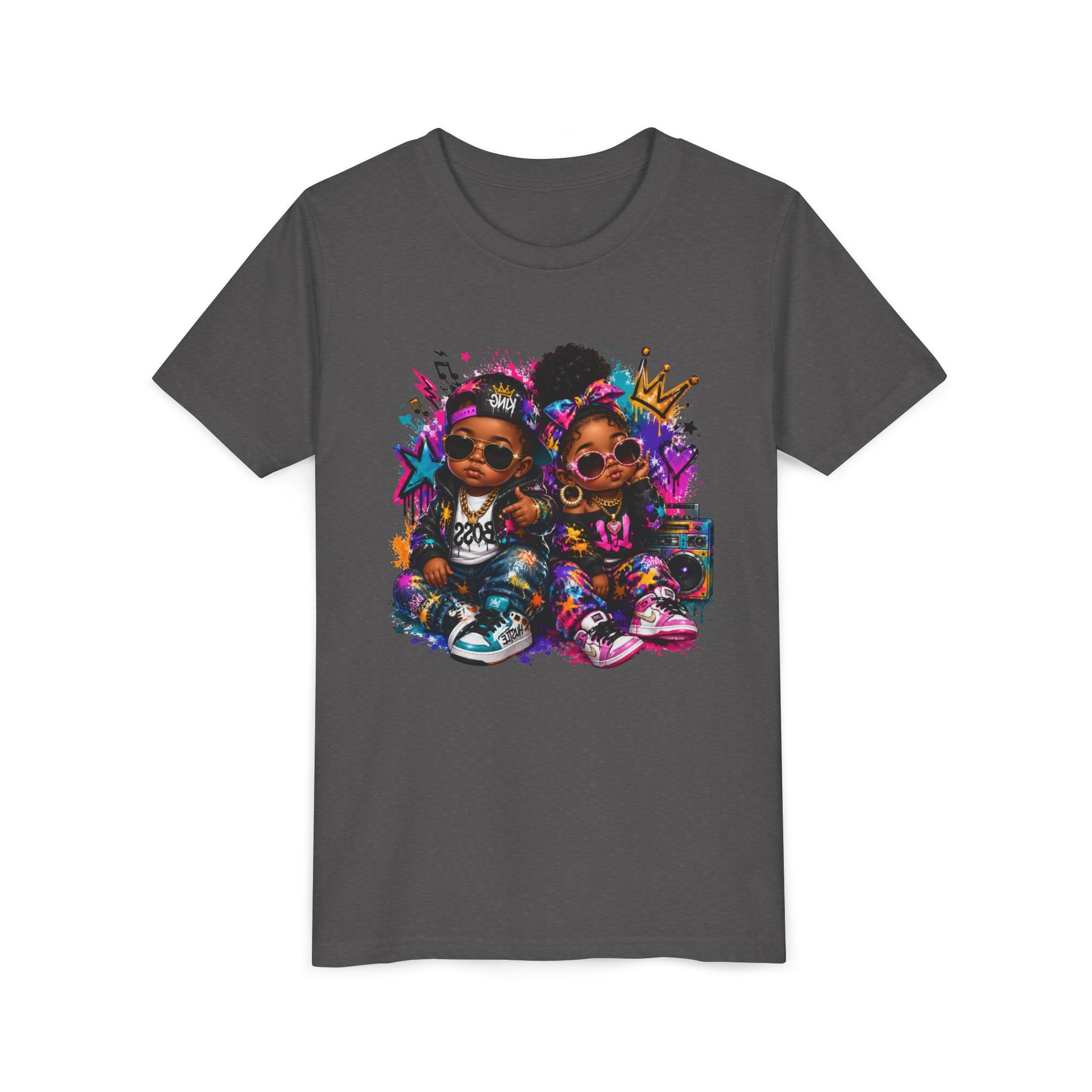 Lil King & Queen T-Shirt | Hip Hop Baby Graphic Tee | Urban Kids Streetwear Shirt