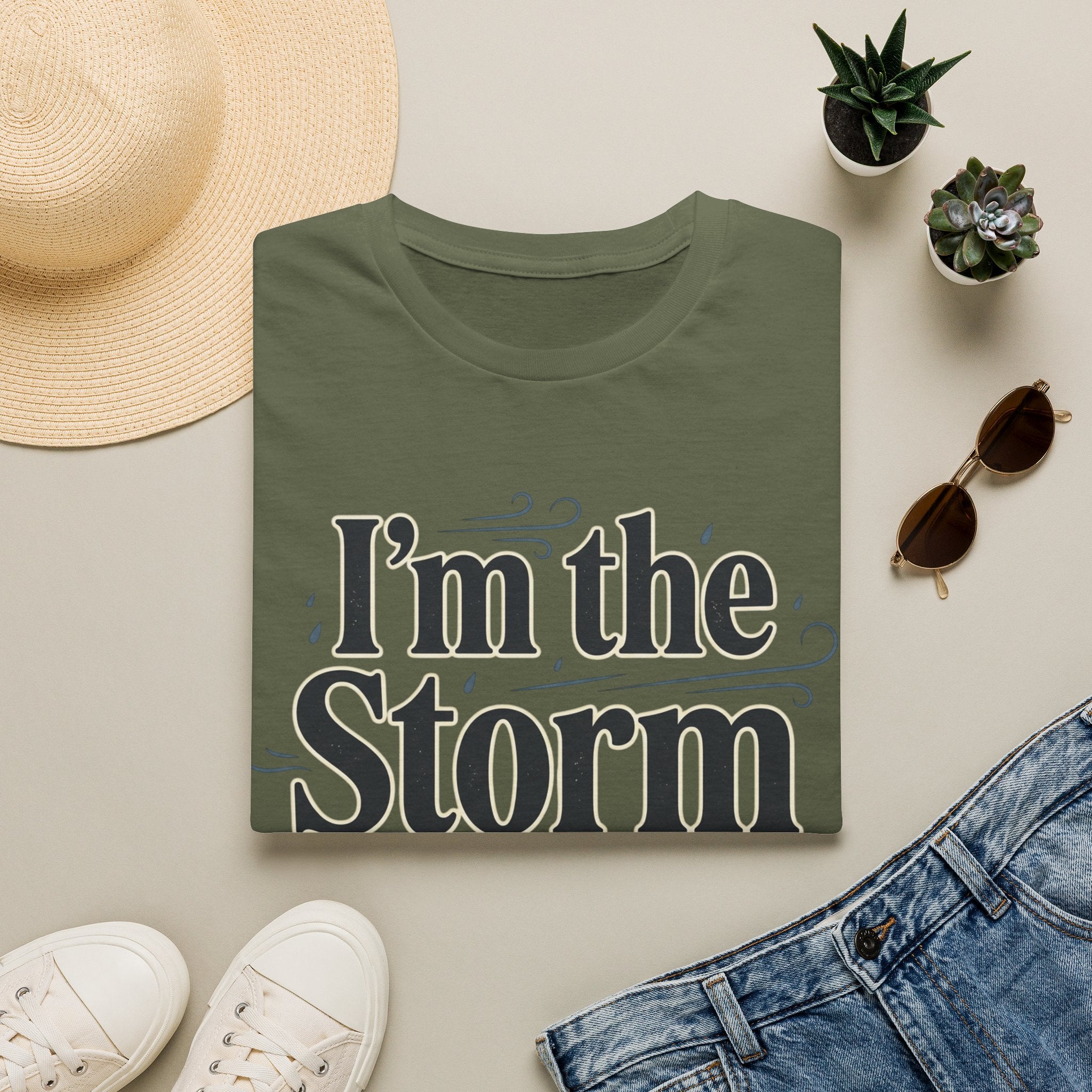 I'm the Storm They Whispered About T-Shirt | Bold Empowerment Tee | Motivational Graphic Tee