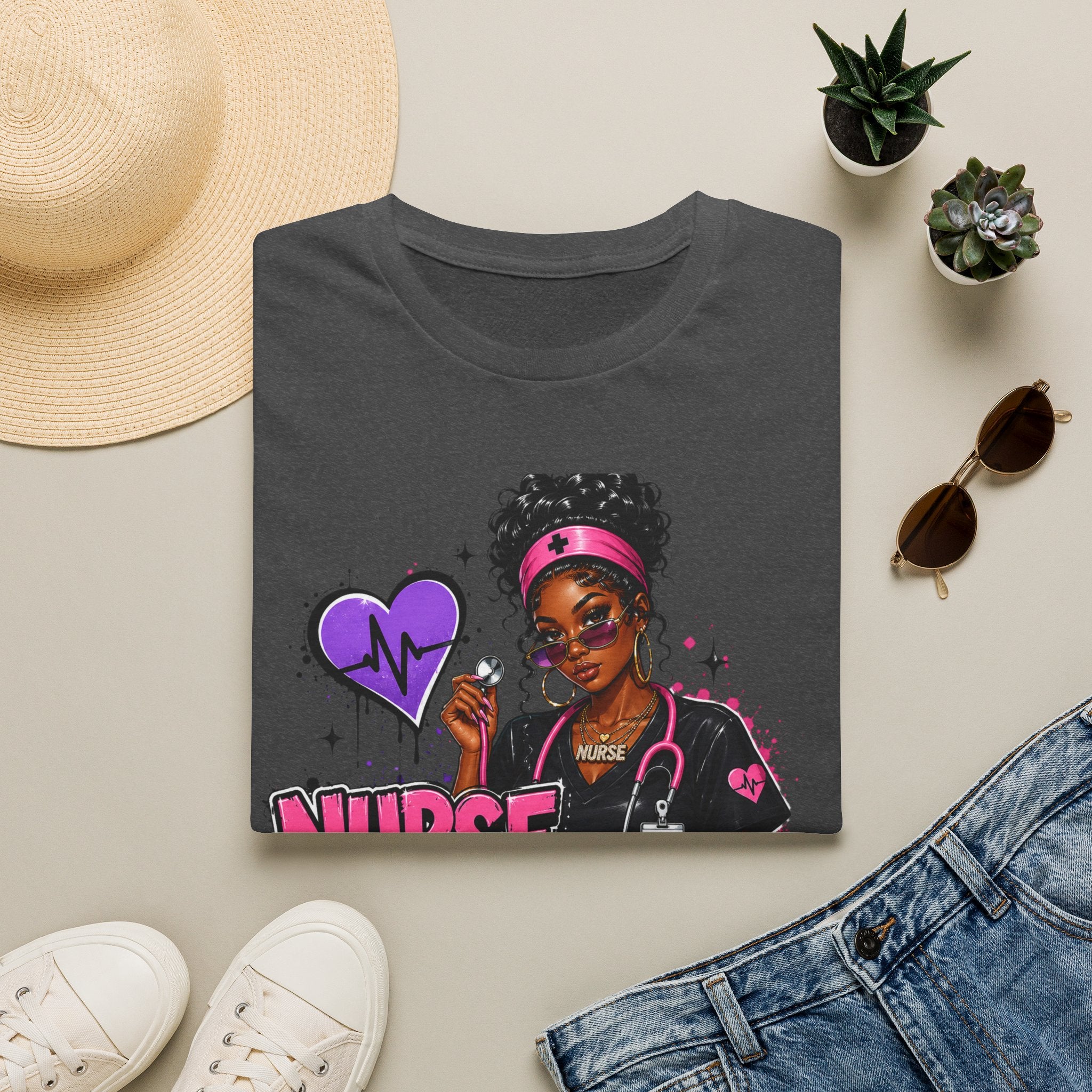 Nurse In Progress T-Shirt | Future Nurse Gift | Black Girl Nurse Graphic Tee