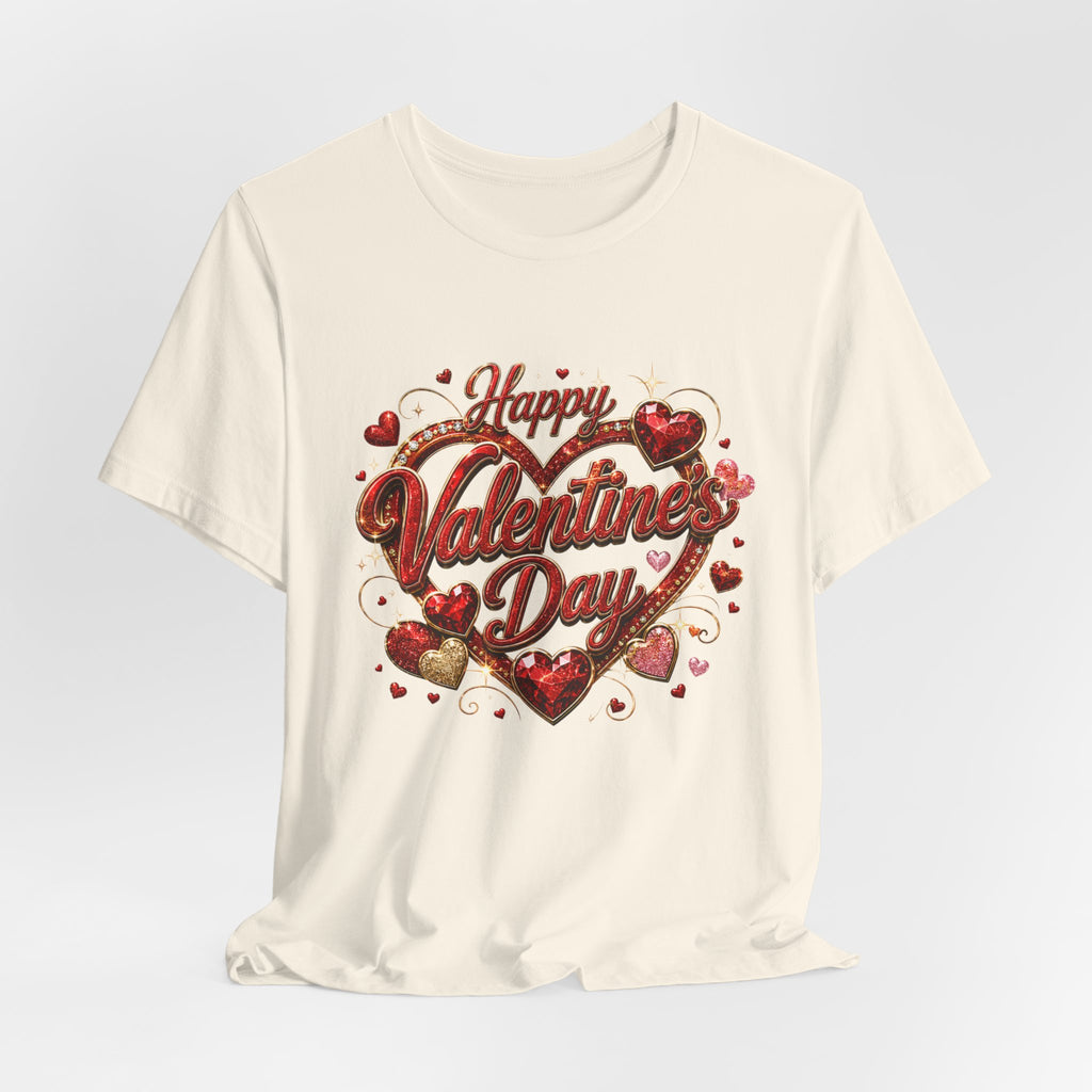 Happy Valentine's Day Glam Heart T-Shirt