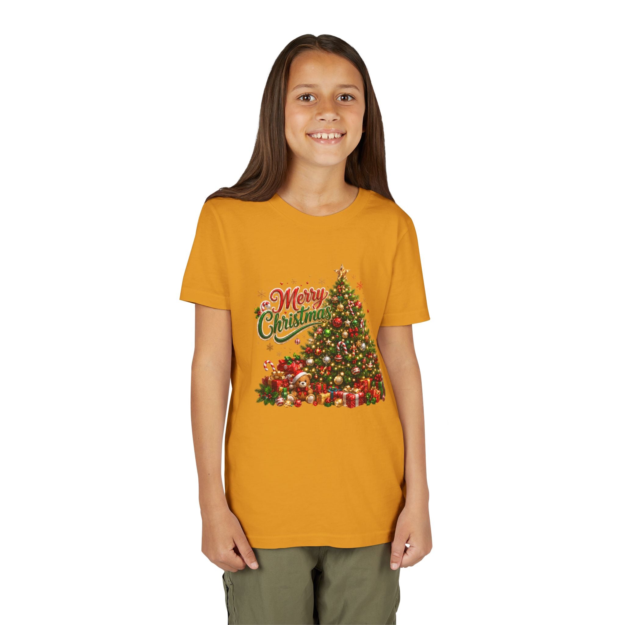Merry Christmas Tree Shirt – Classic Holiday Tee | Christmas Gift for Kids and Famil