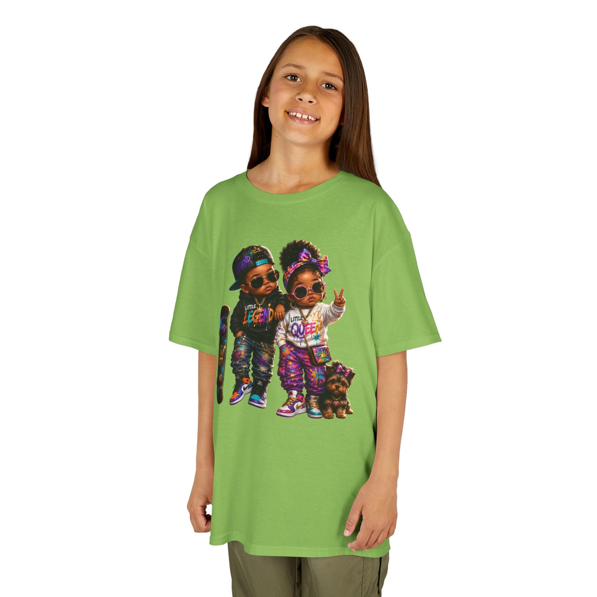 Little Legend & Little Queen T-Shirt | Back to School Hip Hop Kids Graphic Tee | Urban Streetwear Shirt