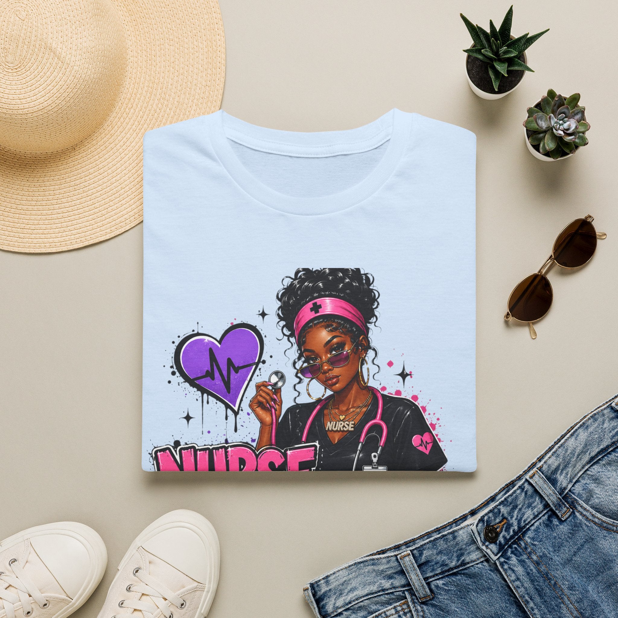 Nurse In Progress T-Shirt | Future Nurse Gift | Black Girl Nurse Graphic Tee
