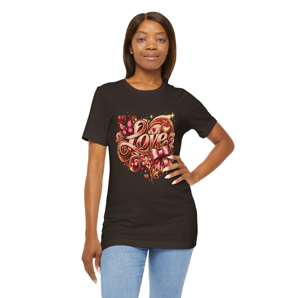Love – Butterfly & Bow Valentine's Day T-Shirt