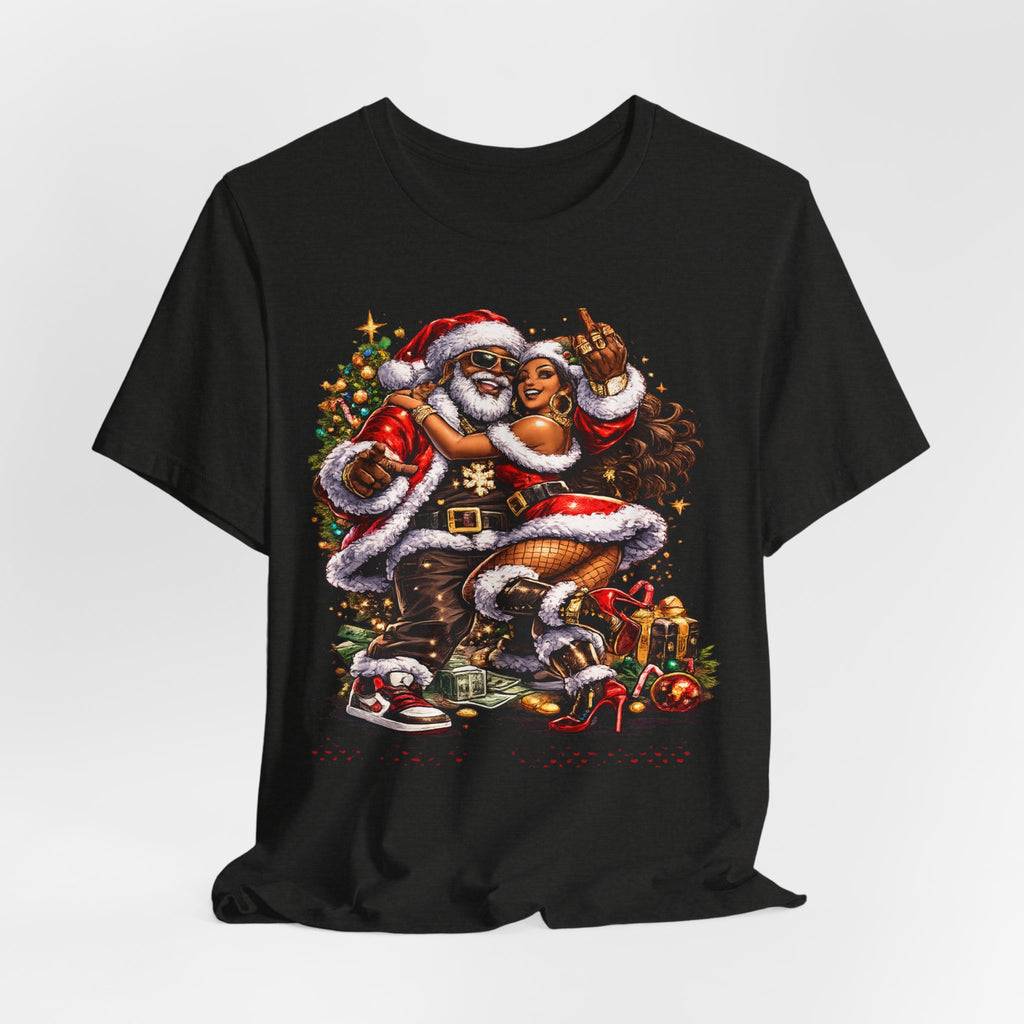 Hip Hop Santa & Mrs. Claus – Urban Christmas T-Shirt