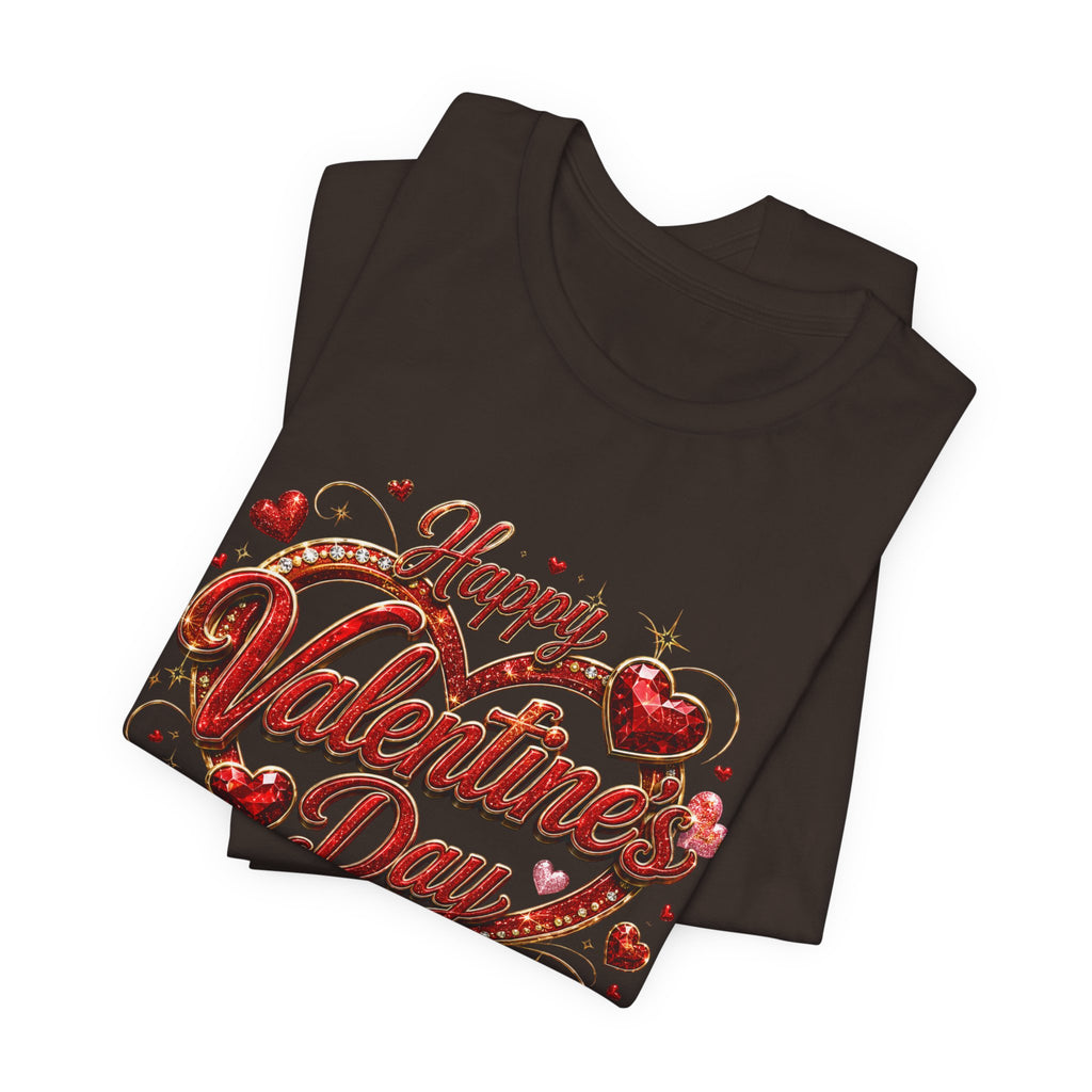 Happy Valentine's Day Glam Heart T-Shirt