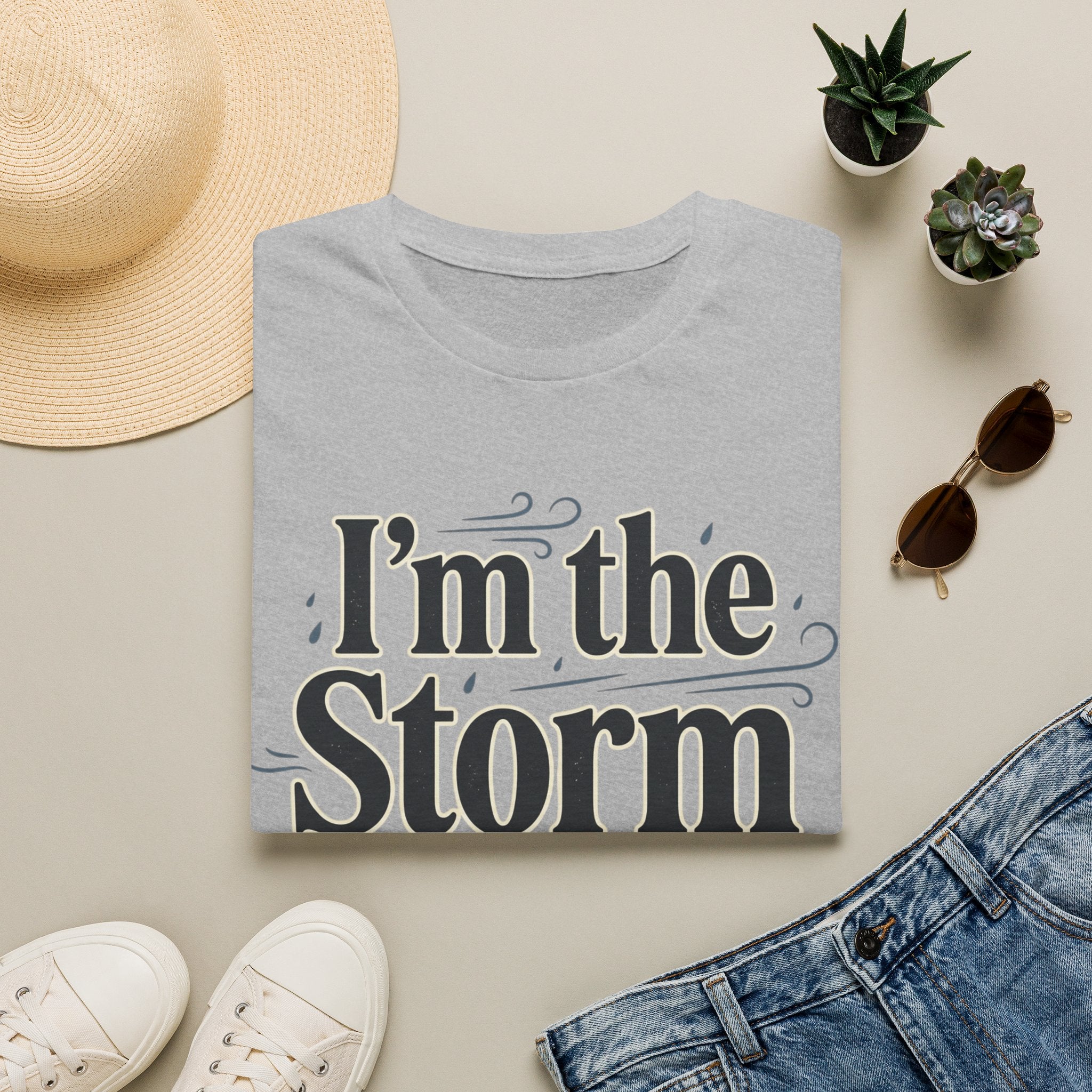 I'm the Storm They Whispered About T-Shirt | Bold Empowerment Tee | Motivational Graphic Tee