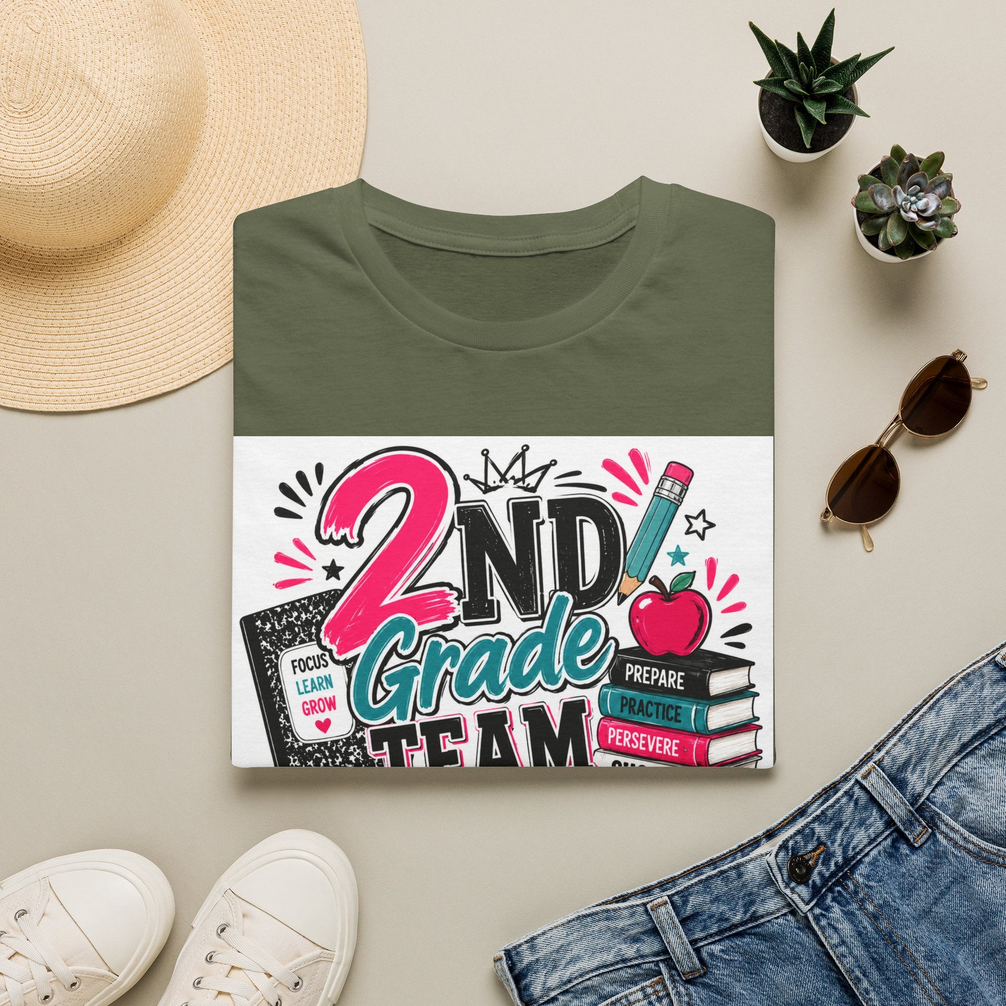 2nd Grade Team T-Shirt — Teacher Appreciation Back-to-School Tee