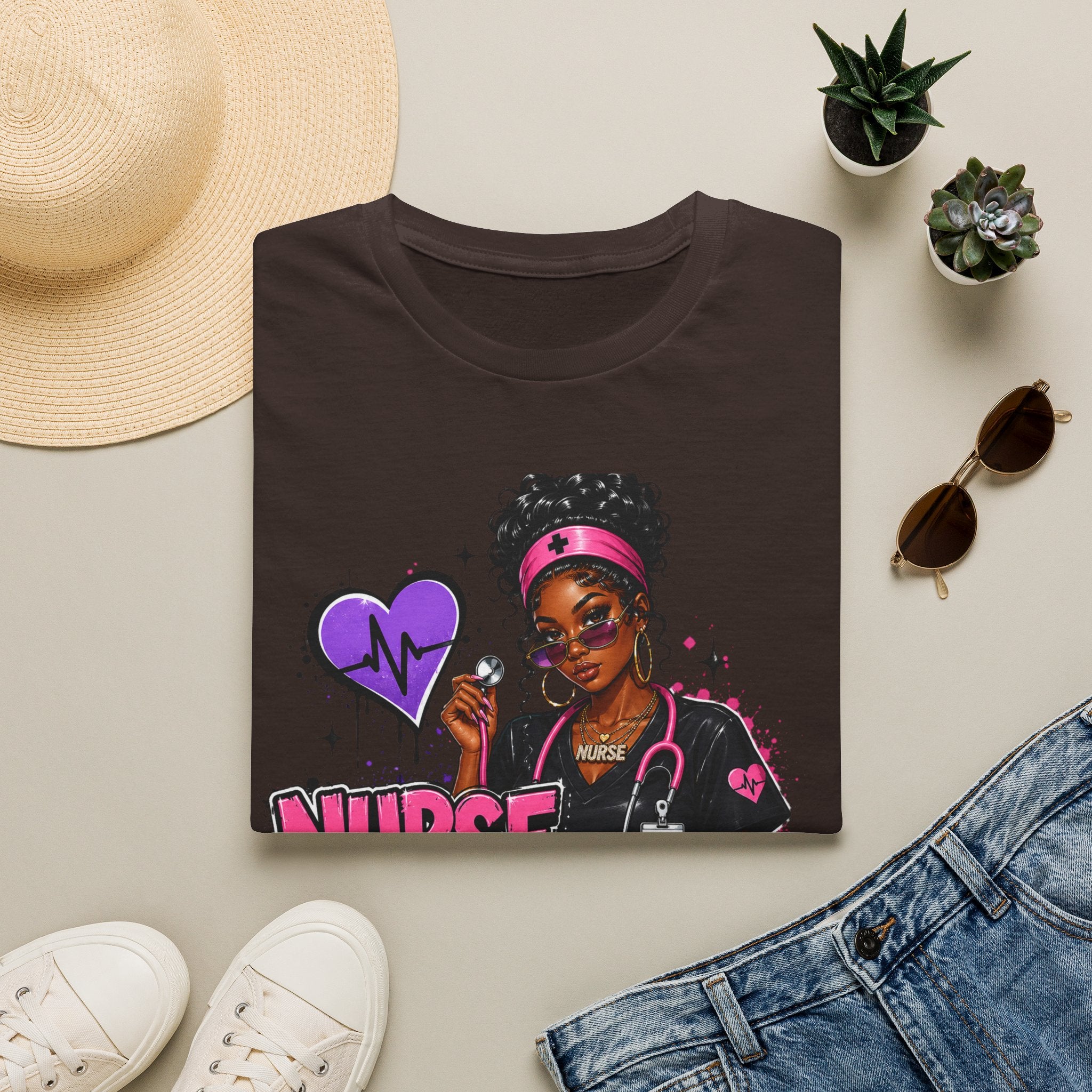 Nurse In Progress T-Shirt | Future Nurse Gift | Black Girl Nurse Graphic Tee