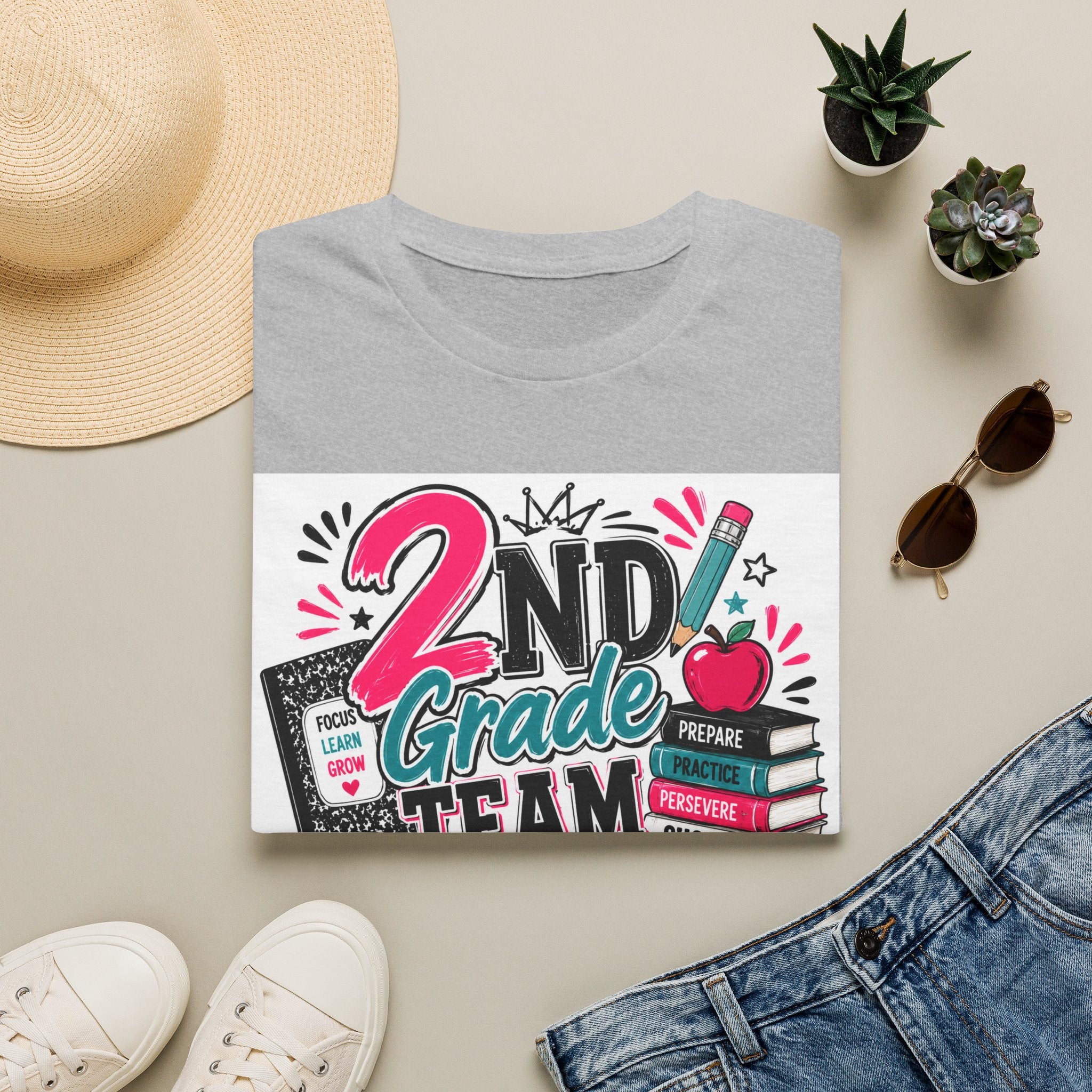 2nd Grade Team T-Shirt — Teacher Appreciation Back-to-School Tee