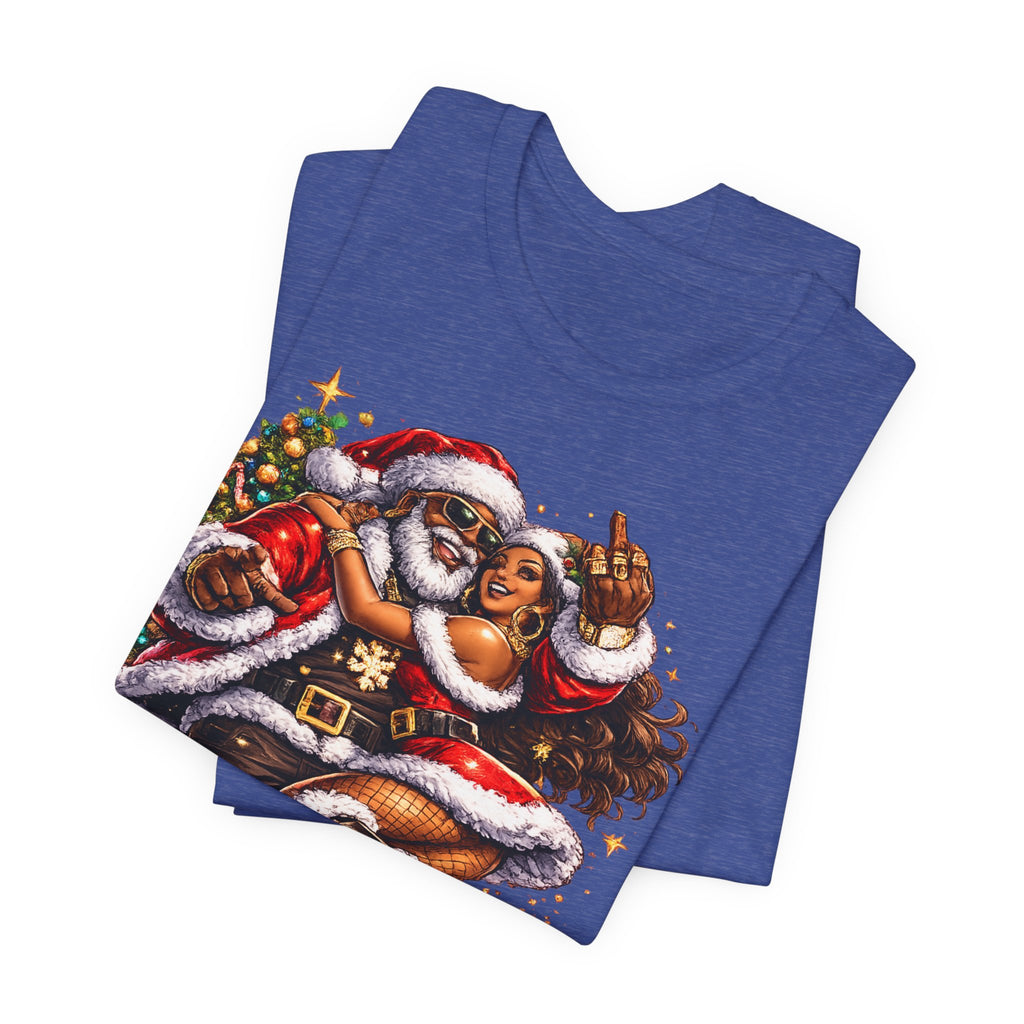 Hip Hop Santa & Mrs. Claus – Urban Christmas T-Shirt