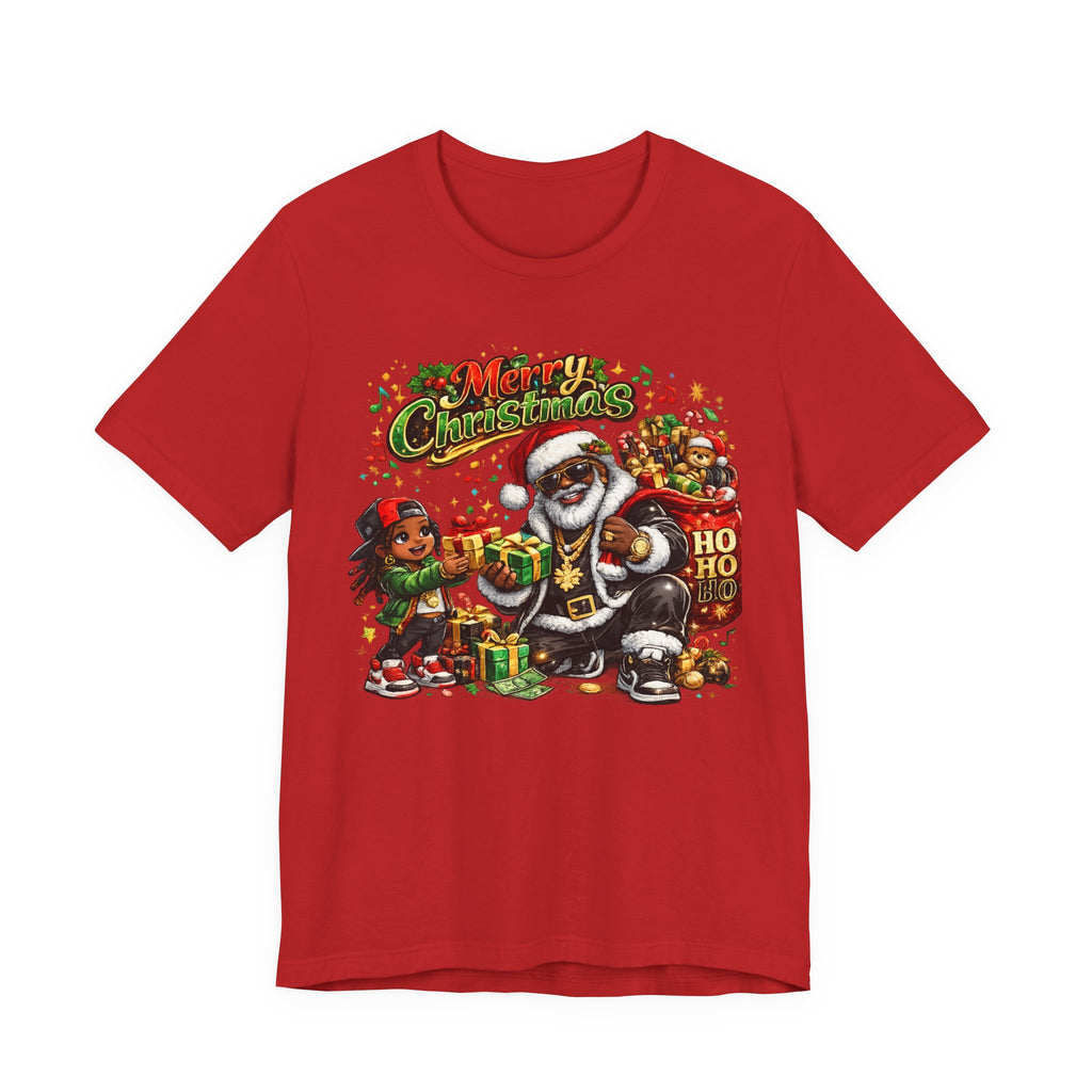 Black Santa Merry Christmas Shirt – Hip Hop Santa Gift Tee | Melanin Family Holiday Shirt