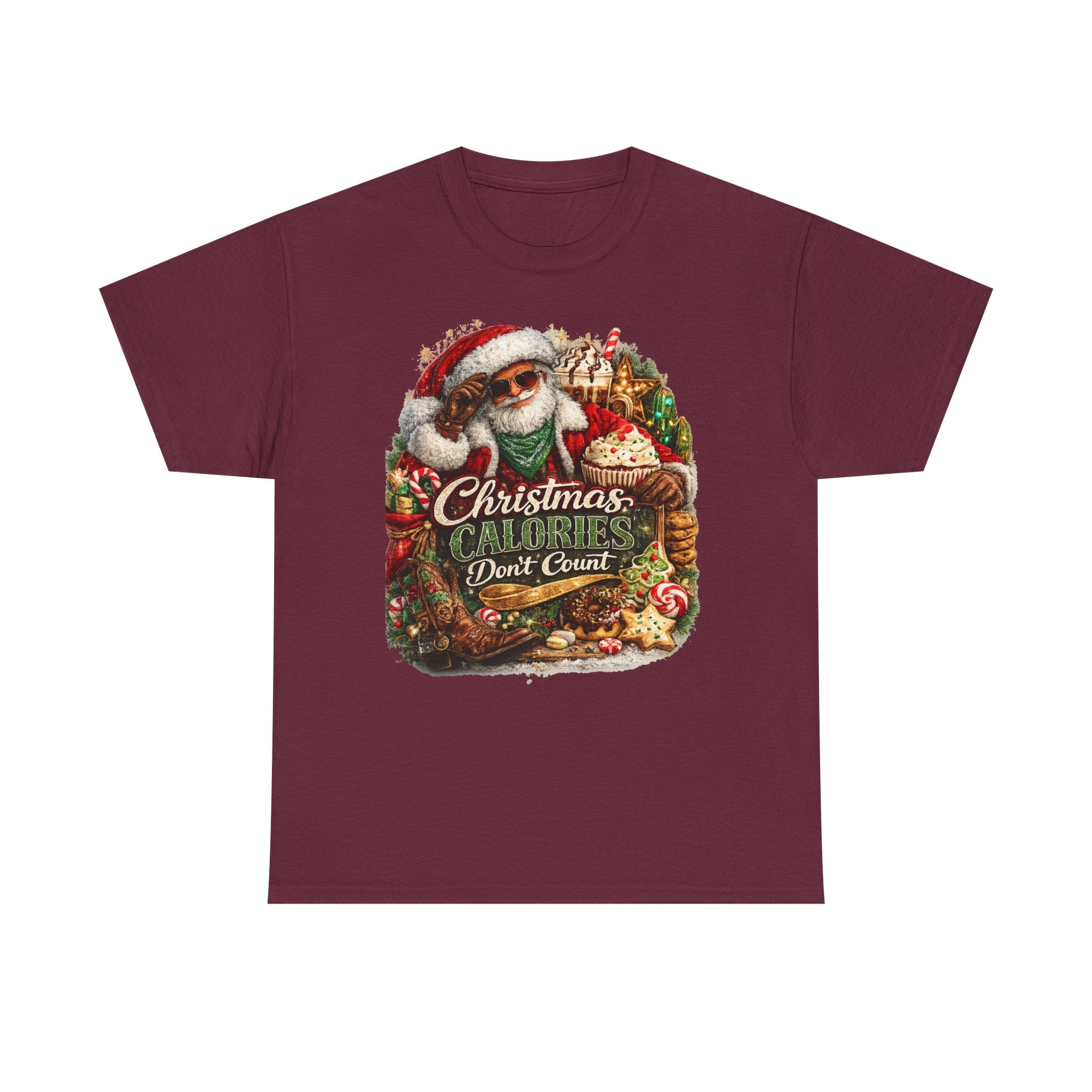 Christmas Calories Don't Count Shirt – Funny Holiday Tee | Christmas Foodie Gift