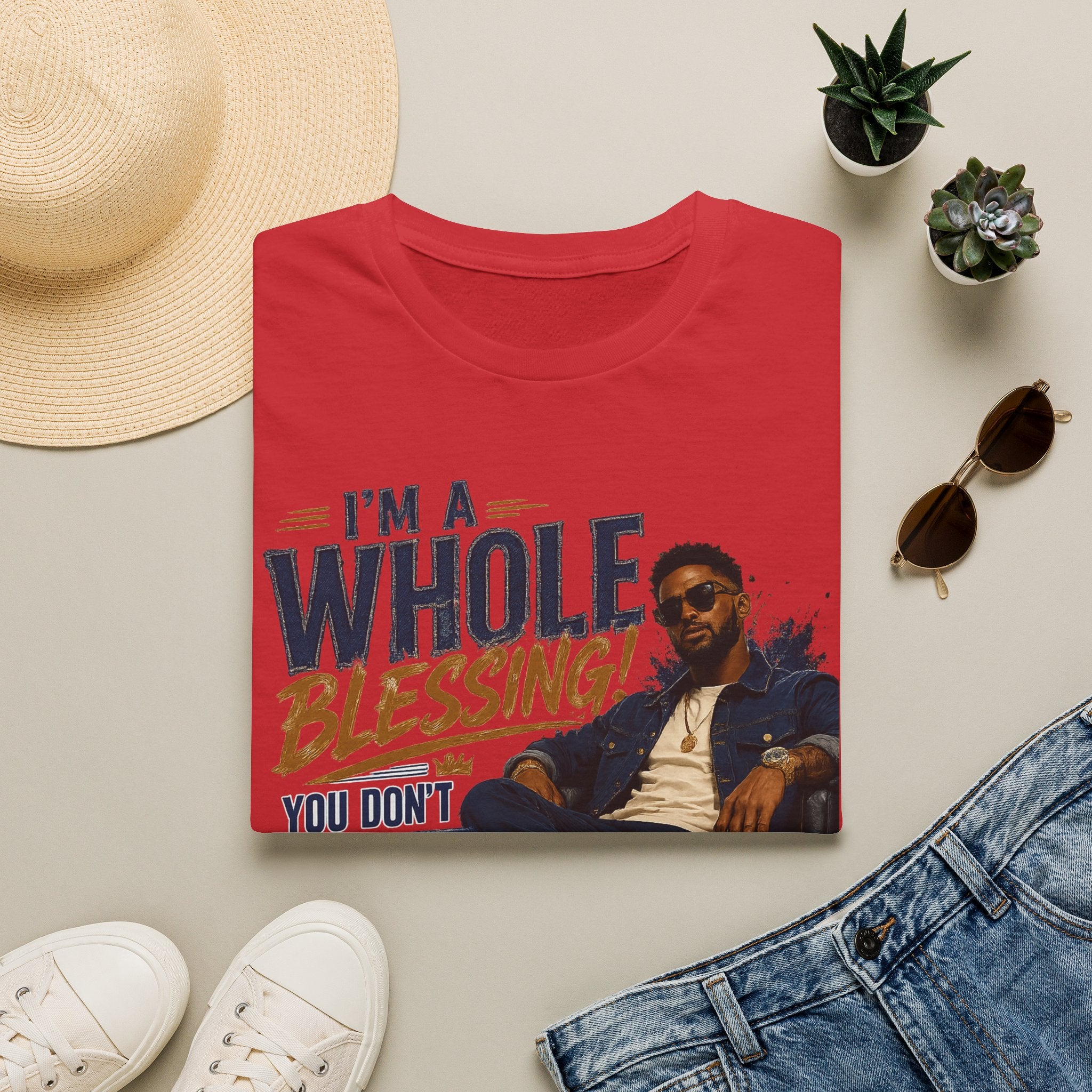 I'm A Whole Blessing T-Shirt — Inspirational Faith Graphic Tee