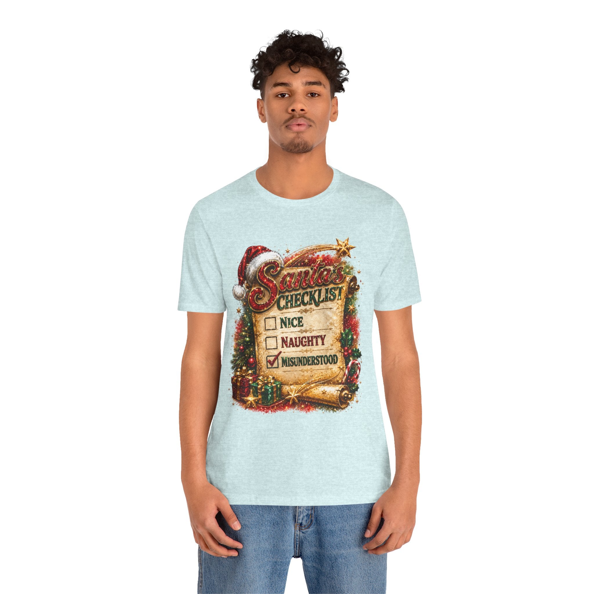 Santa's Checklist: Misunderstood – Funny Christmas T-Shirt