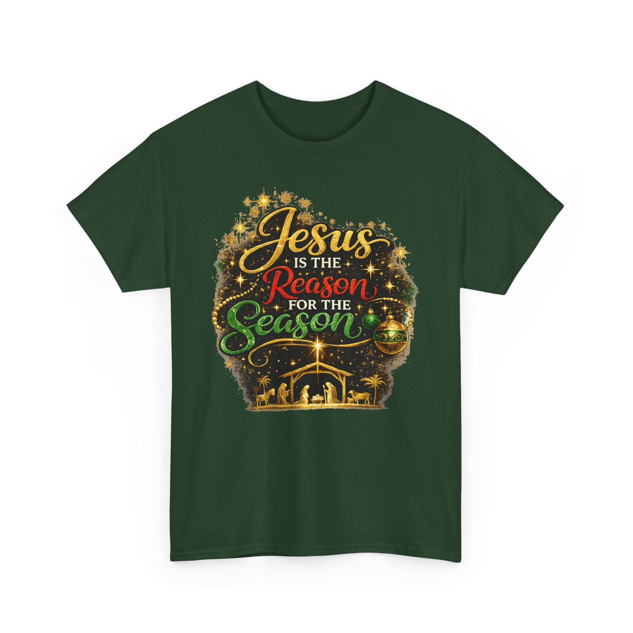 Jesus is the Reason for the Season Shirt – Christian Christmas Tee | Faith Holiday Gift