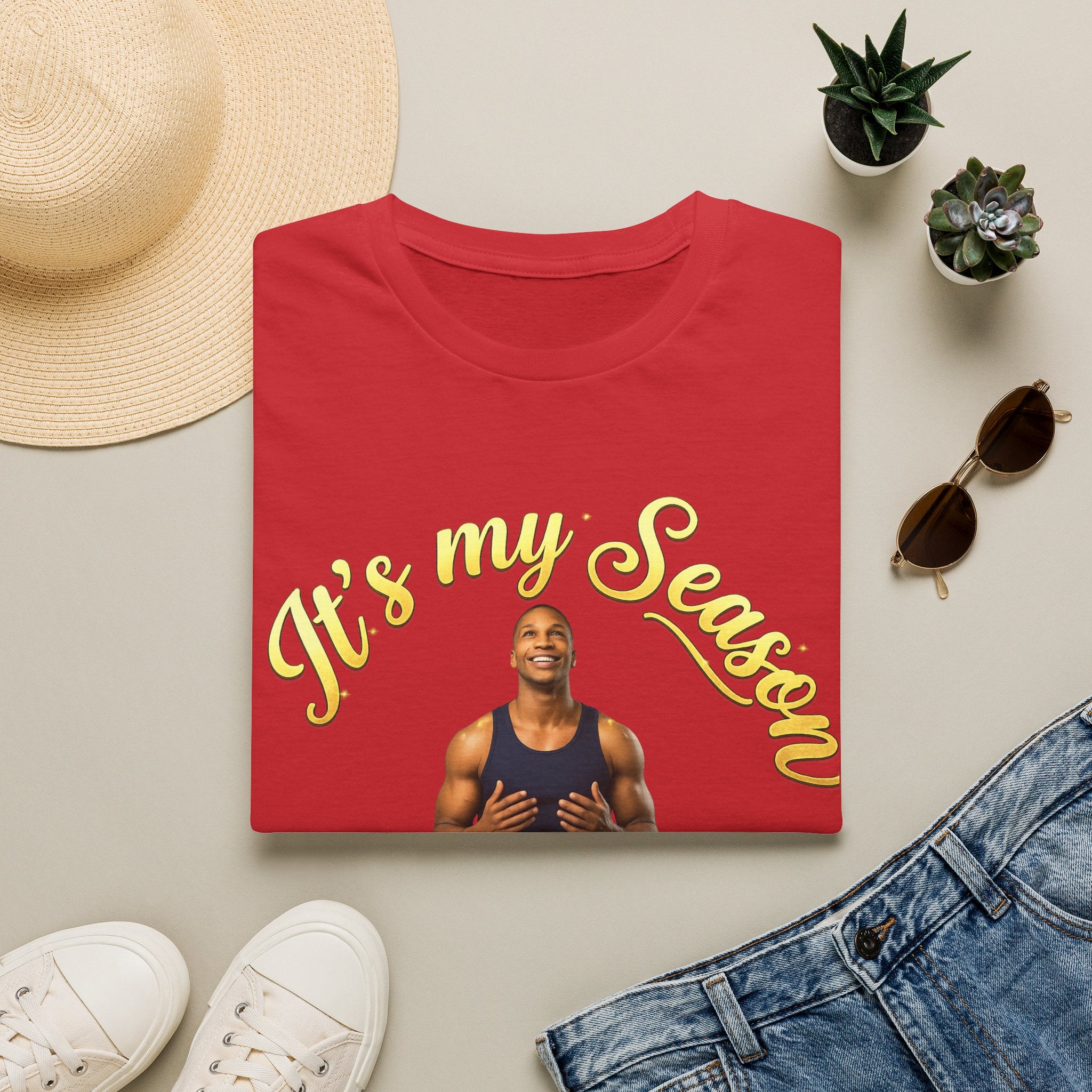 It's My Season T-Shirt | Gold Motivational Tee | Men's Empowerment Graphic Tee
