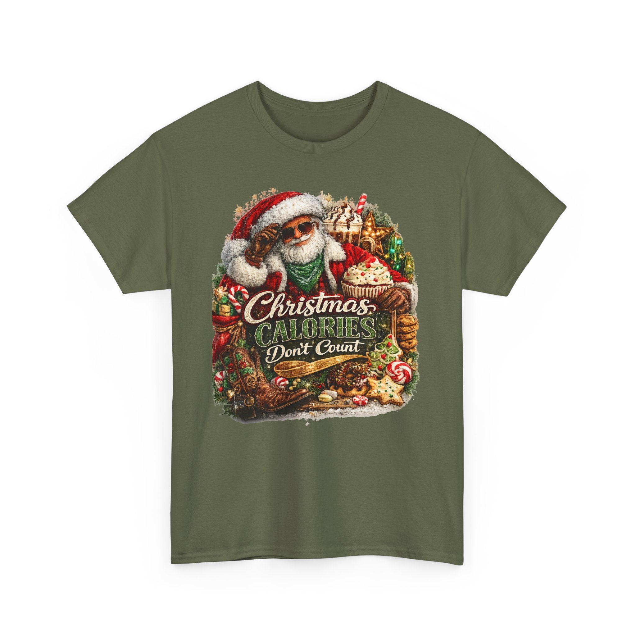 Christmas Calories Don't Count Shirt – Funny Holiday Tee | Christmas Foodie Gift