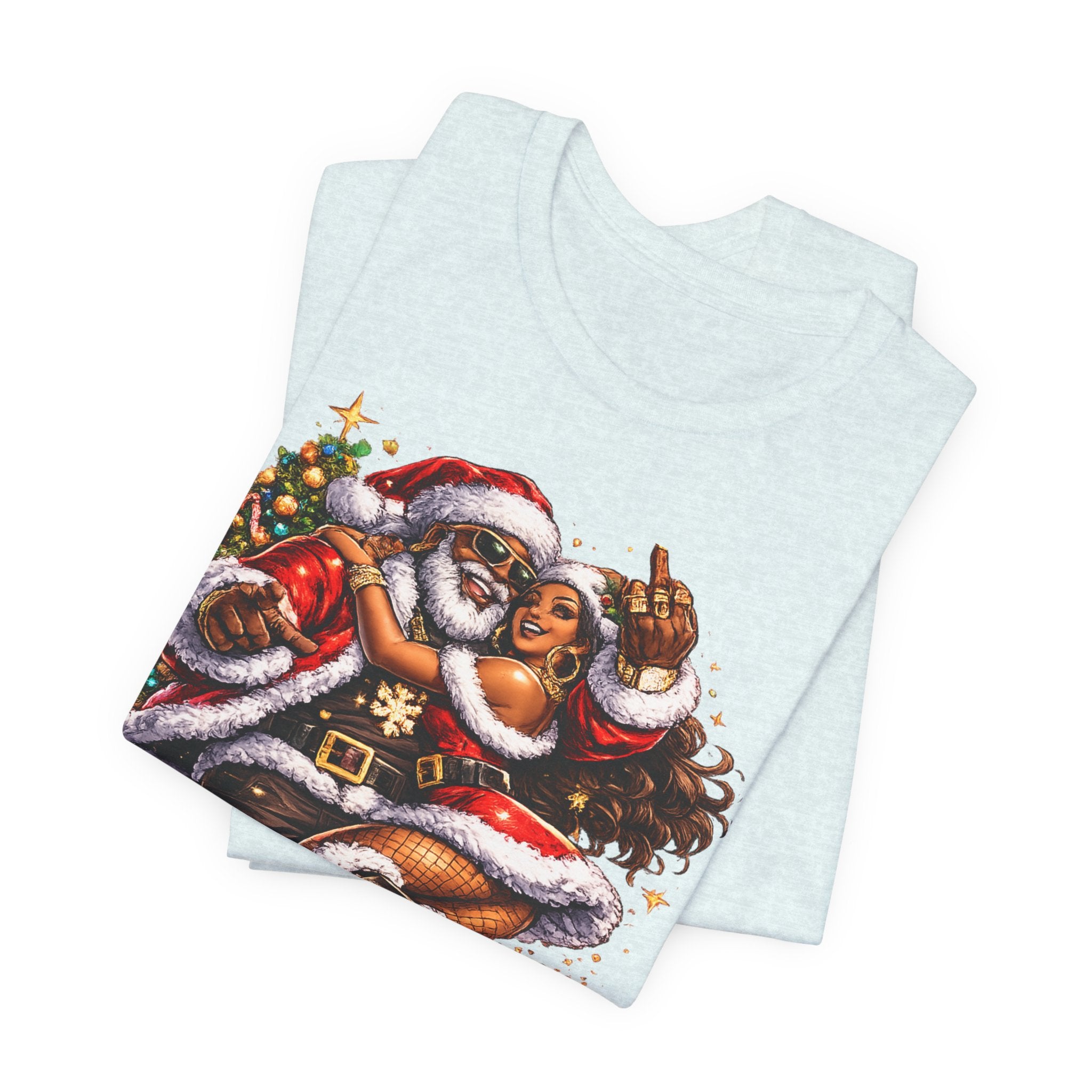 Hip Hop Santa & Mrs. Claus – Urban Christmas T-Shirt