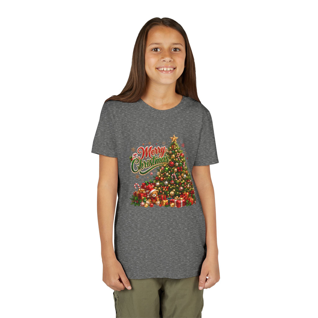 Merry Christmas Tree Shirt – Classic Holiday Tee | Christmas Gift for Kids and Famil