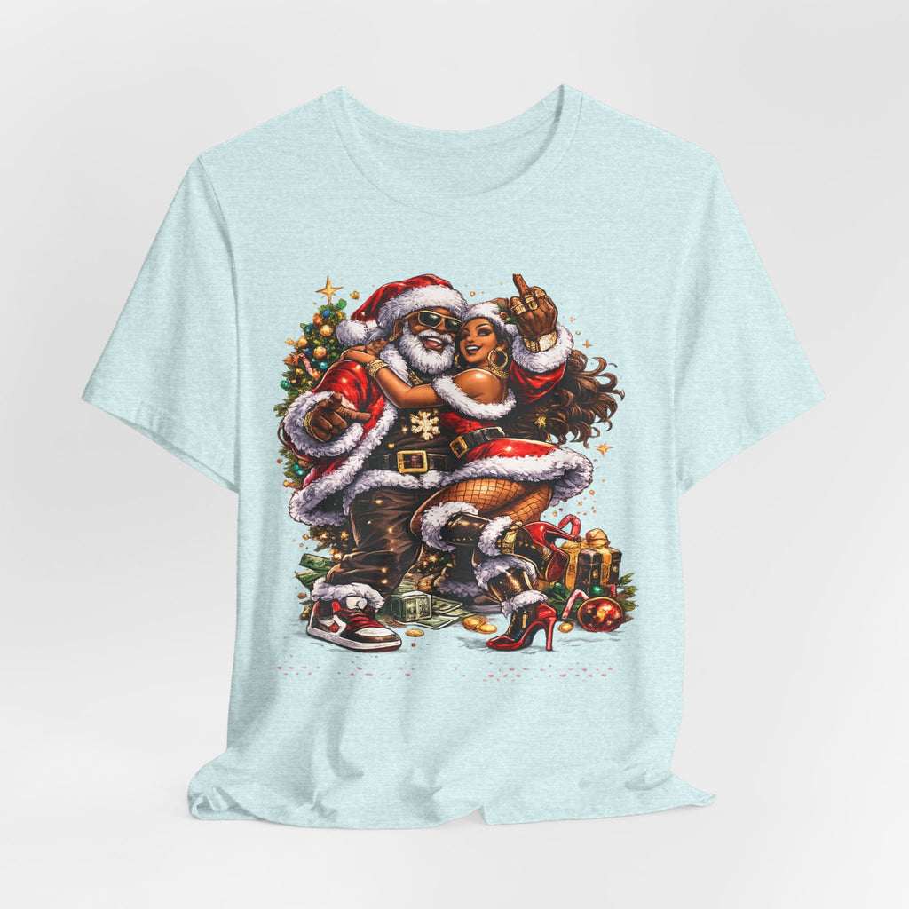 Hip Hop Santa & Mrs. Claus – Urban Christmas T-Shirt