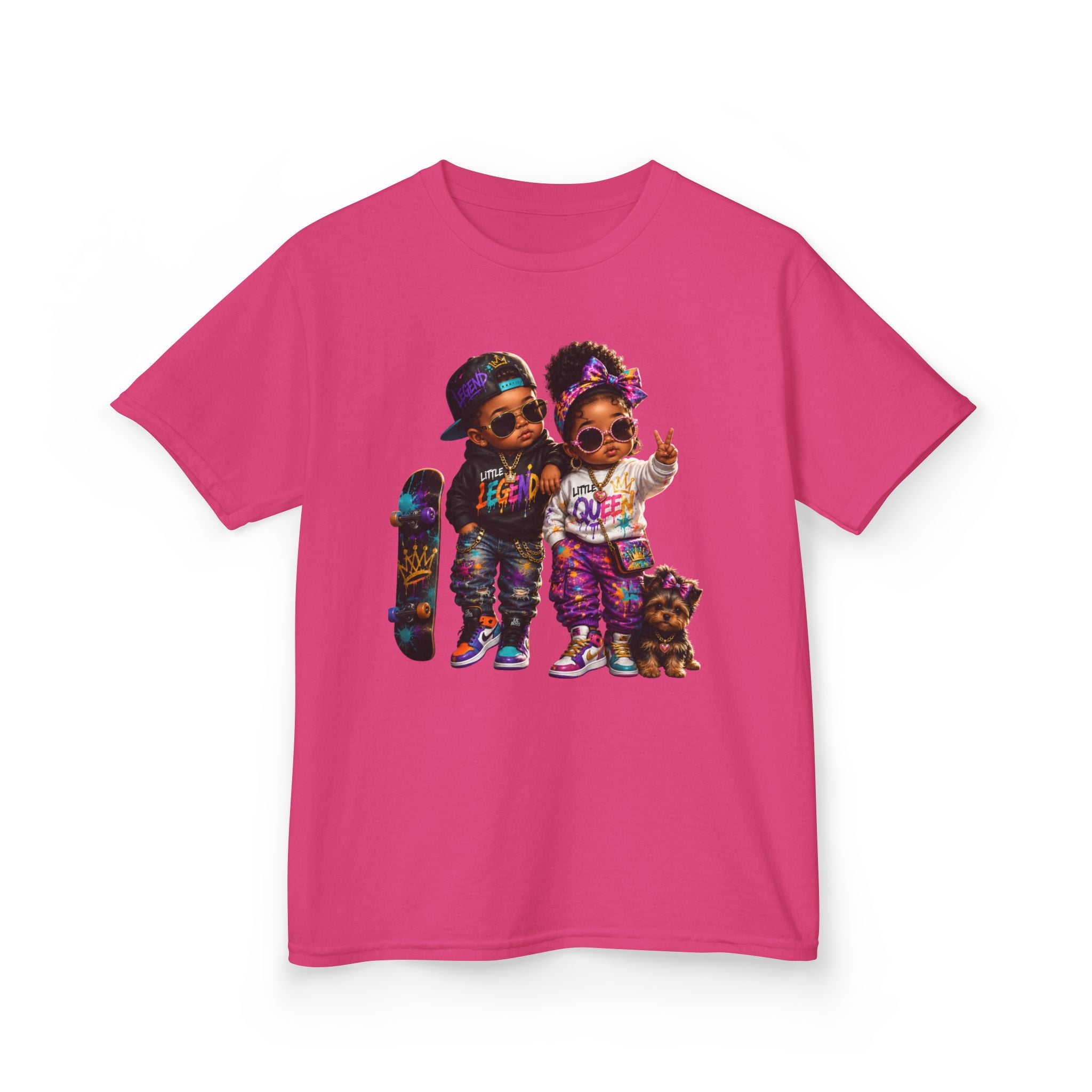 Little Legend & Little Queen T-Shirt | Back to School Hip Hop Kids Graphic Tee | Urban Streetwear Shirt